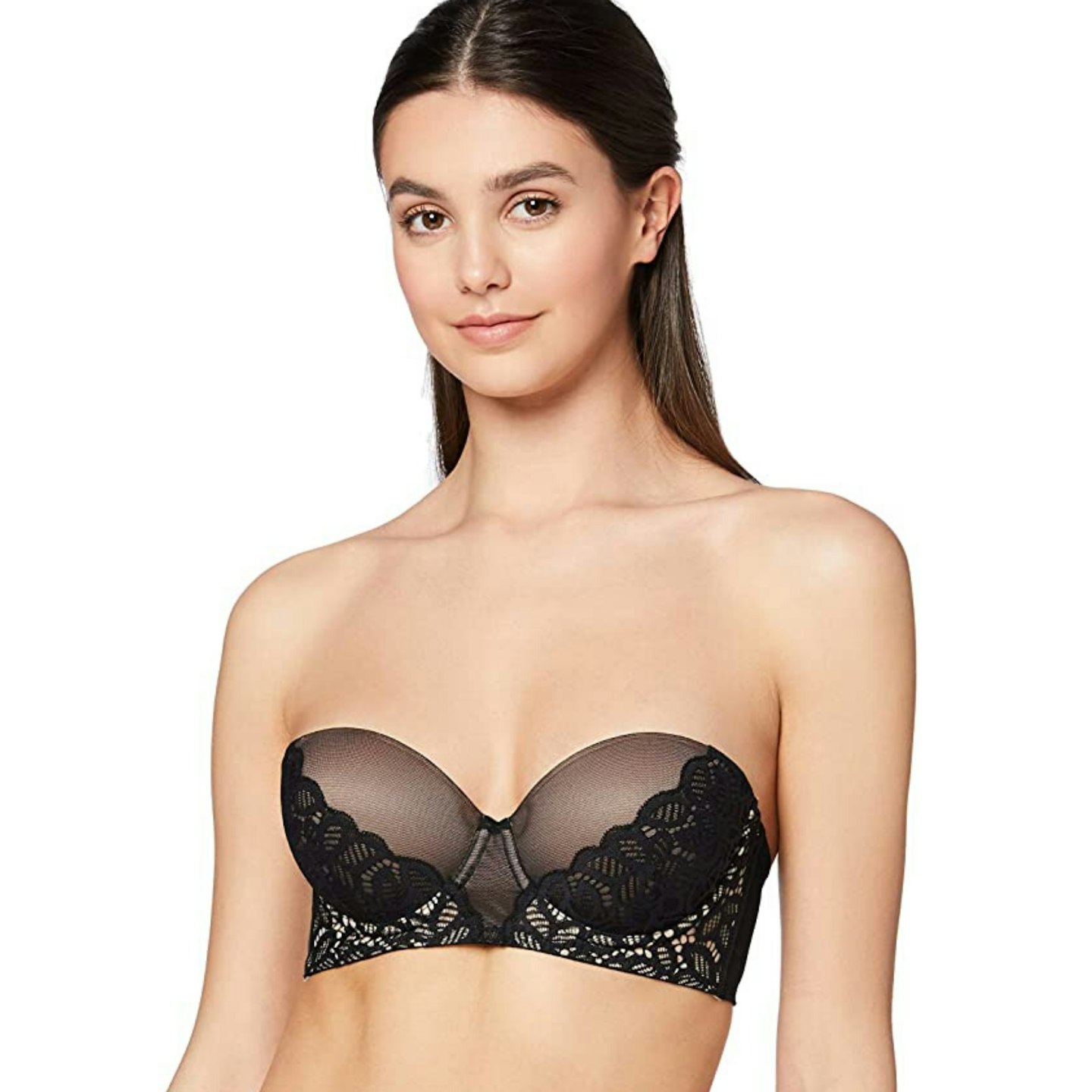 Amazon Brand - Iris & Lilly Women's Strapless Lace Bra