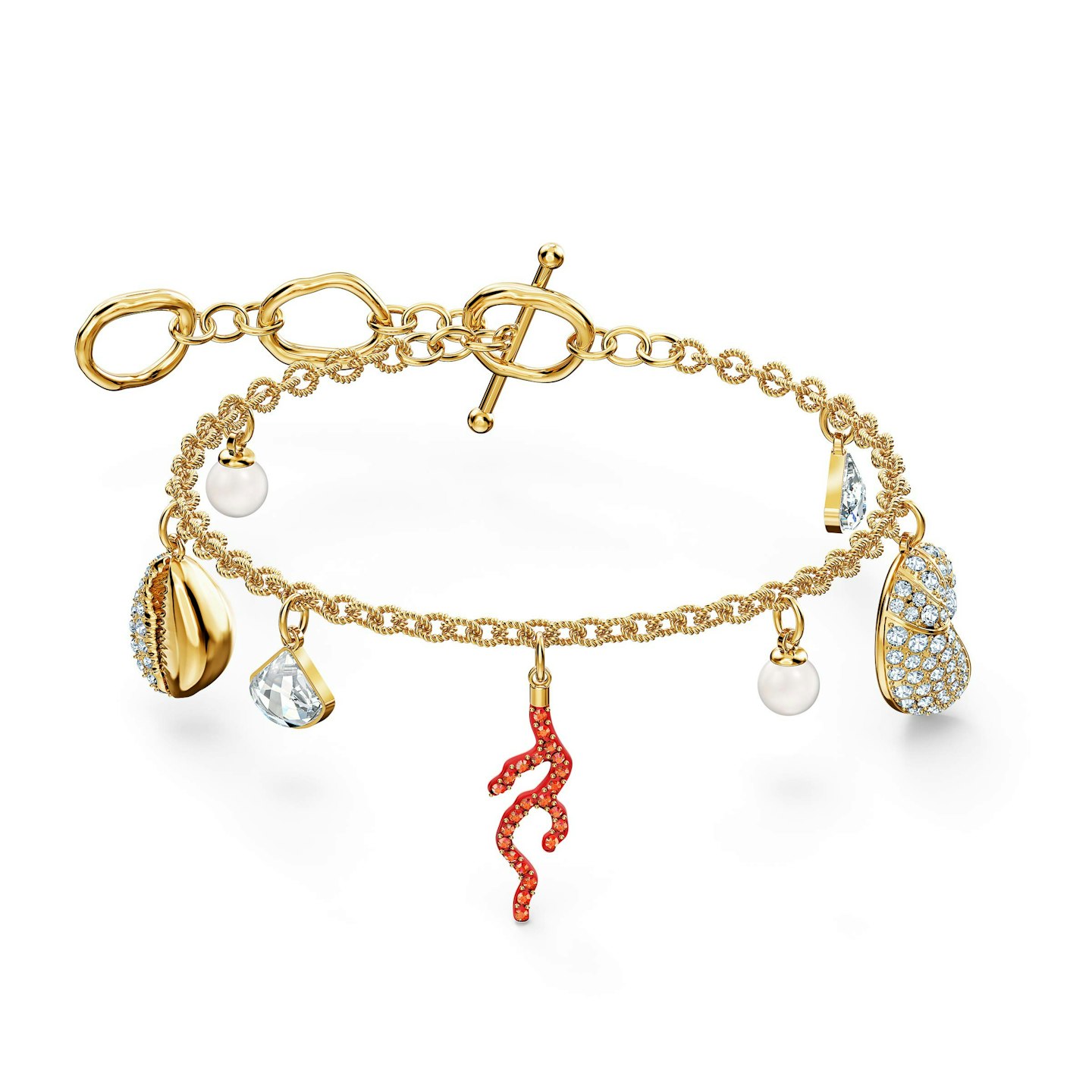 Swarovski, Shell Coral Bracelet, Was £99, Now £79