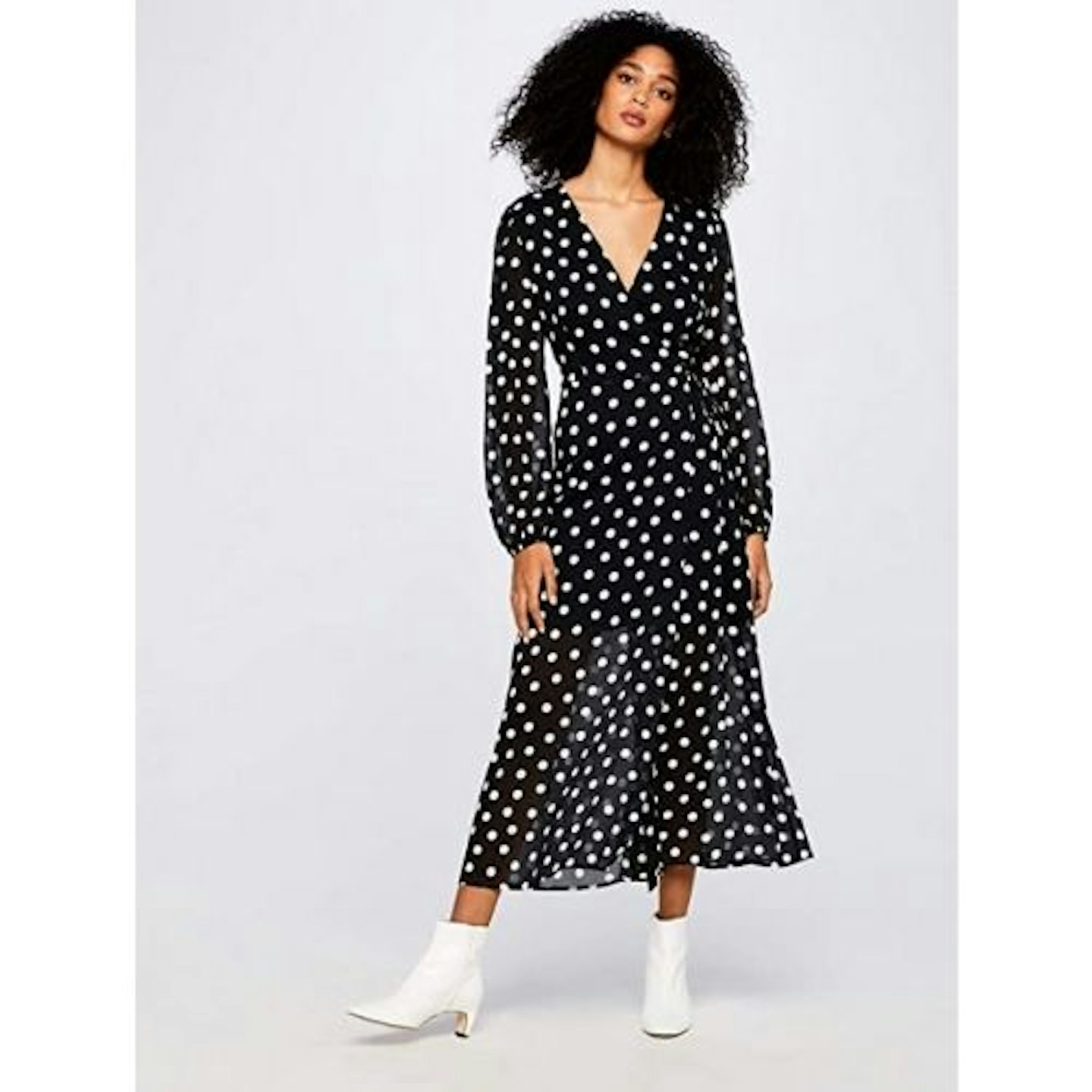 Amazon Brand - find. Women's Spotty Wrap Dress