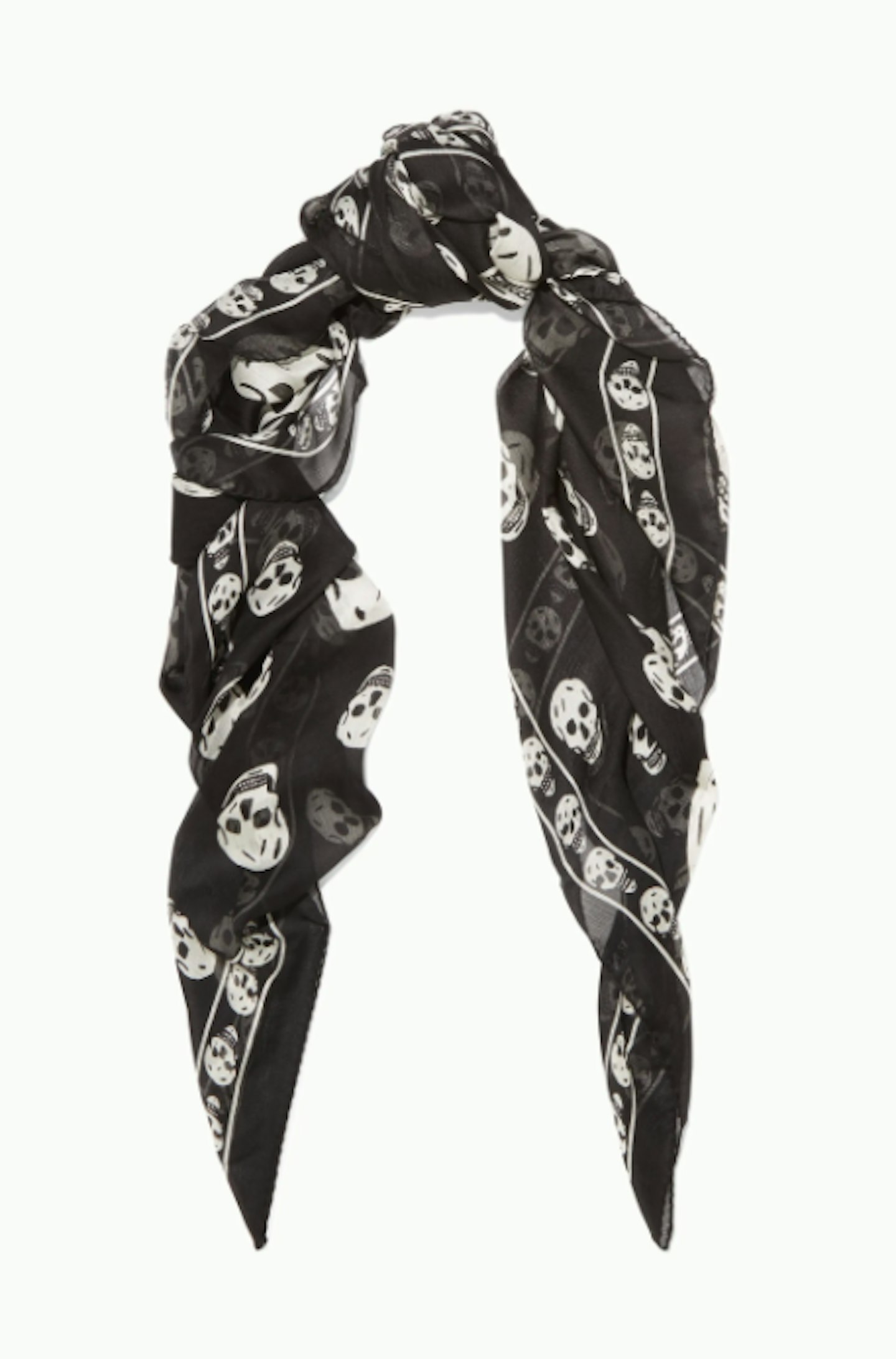 Alexander McQueen, Printed Silk-Chiffon Scarf, £165