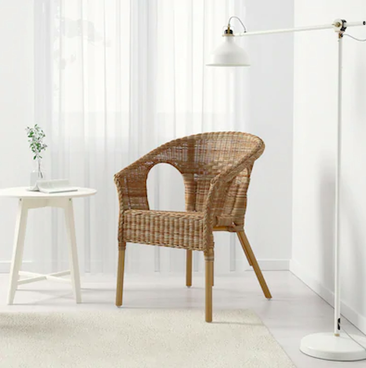 Chair, rattan, bamboo