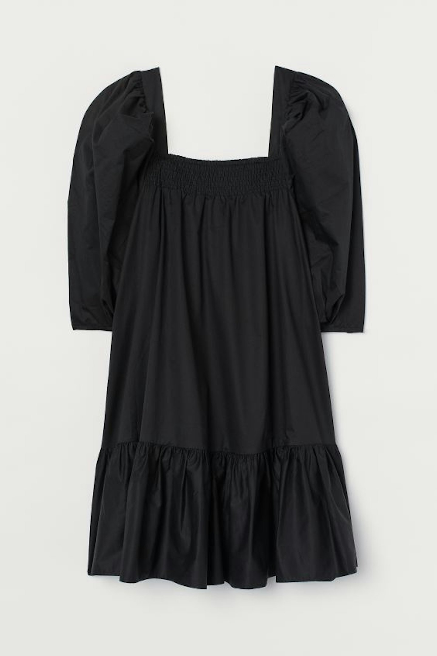 Puff Sleeve Black Dress, £14.99