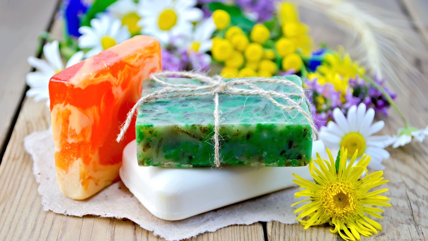 homemade soap package