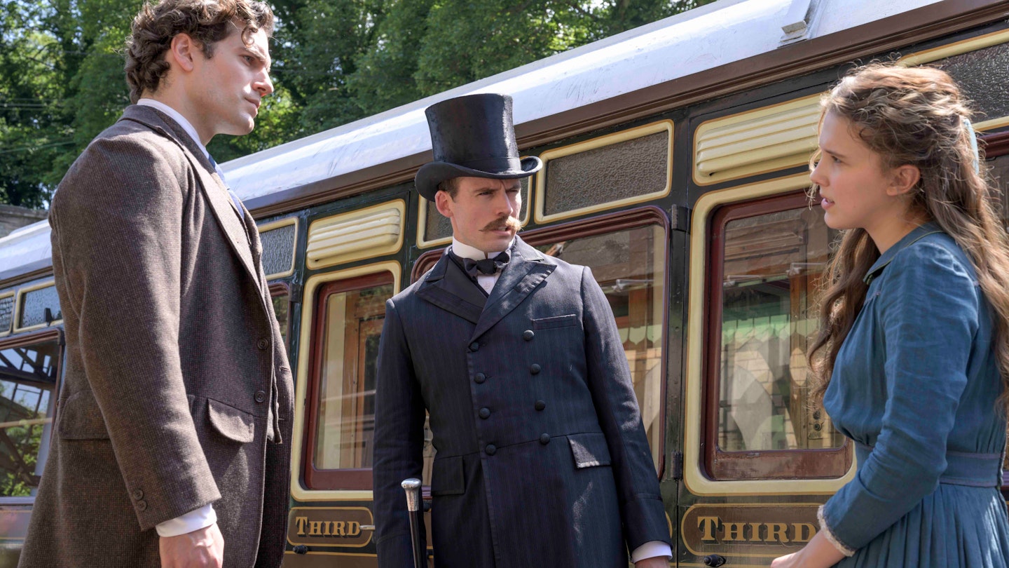 First Images Of Henry Cavill Millie Bobby Brown And Sam Claflin In first-images-of-henry-cavill-millie-bobby-brown-and-sam-claflin-in