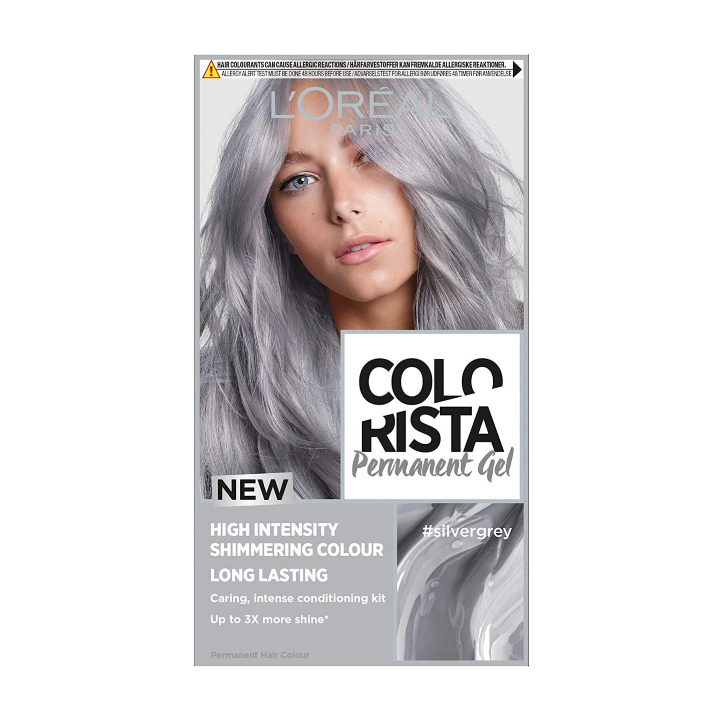 L'Oreal Colorista Silver Grey Permanent Hair Dye Gel