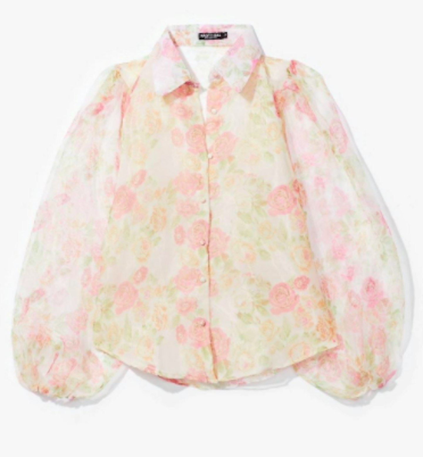 Tonight's Gonna Be a Bud Night Floral Organza Blouse