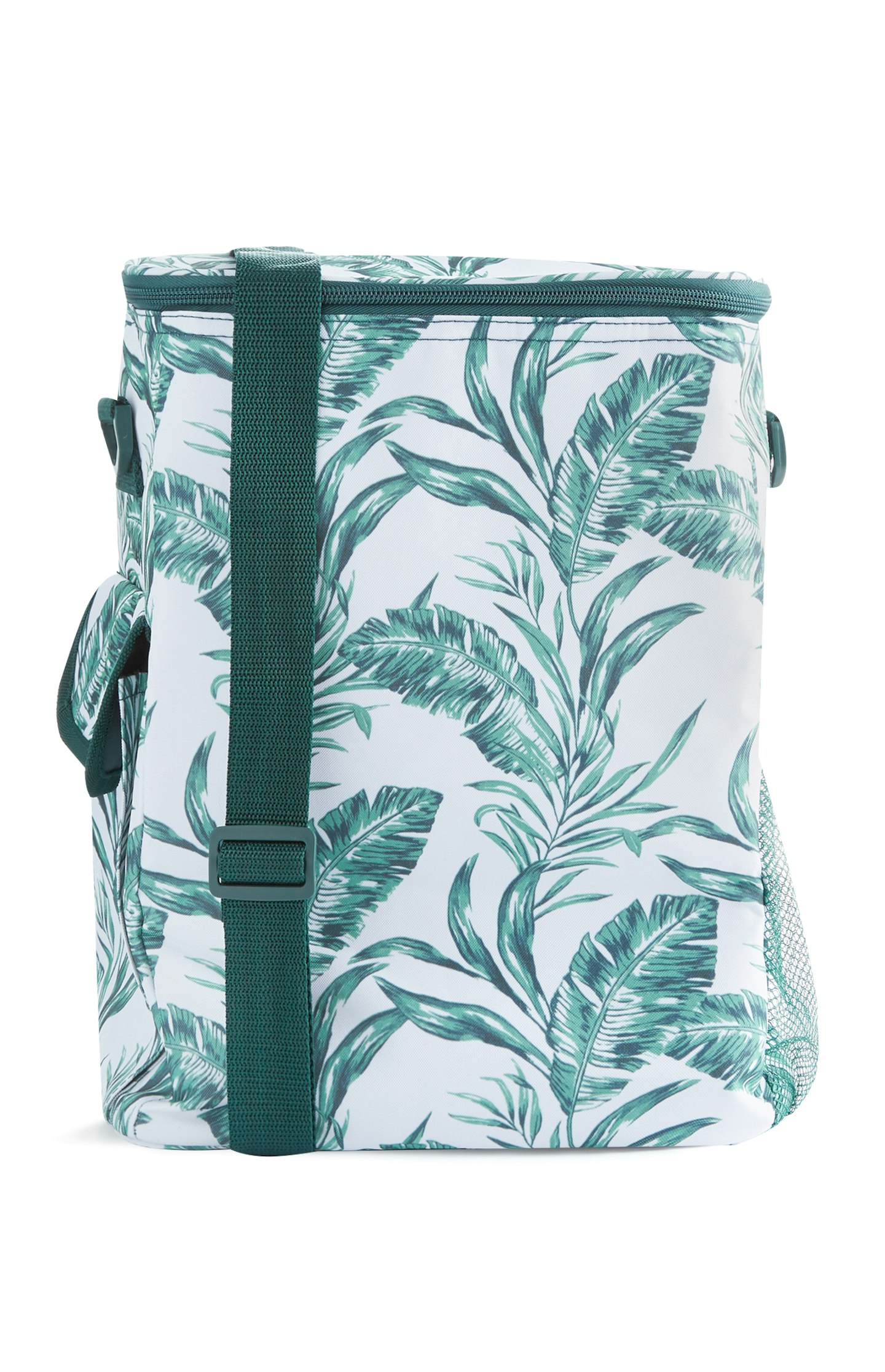 White And Green Leaf Print Cooler Bag £7