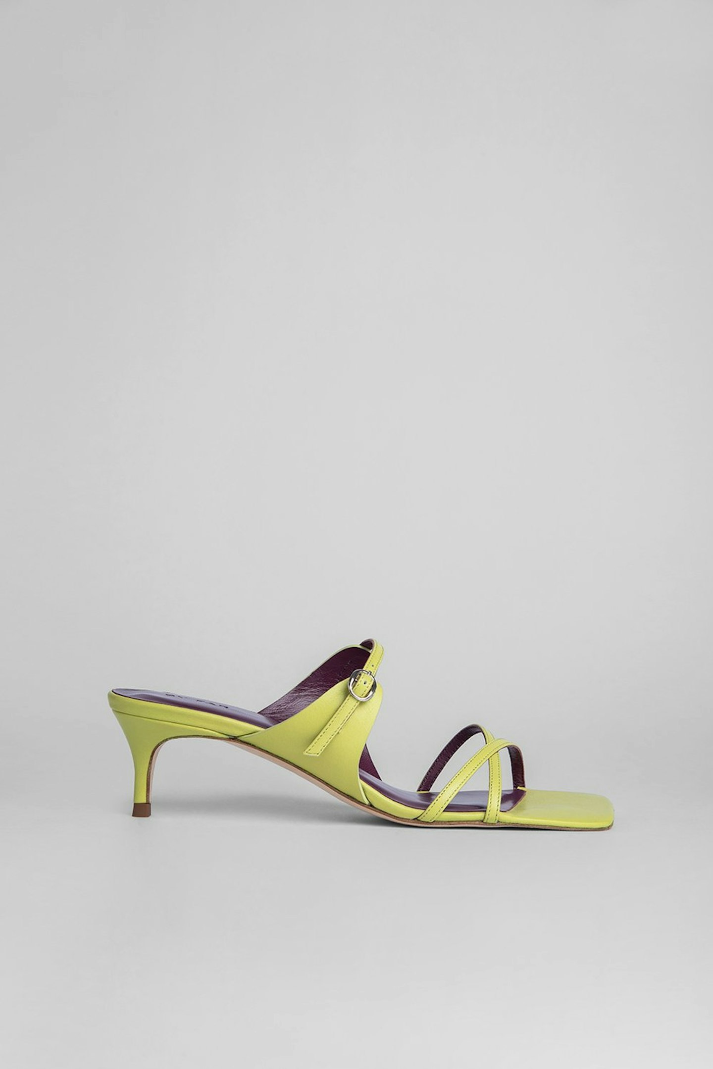 By Far, Candy Melon Green Leather Sandals, £330