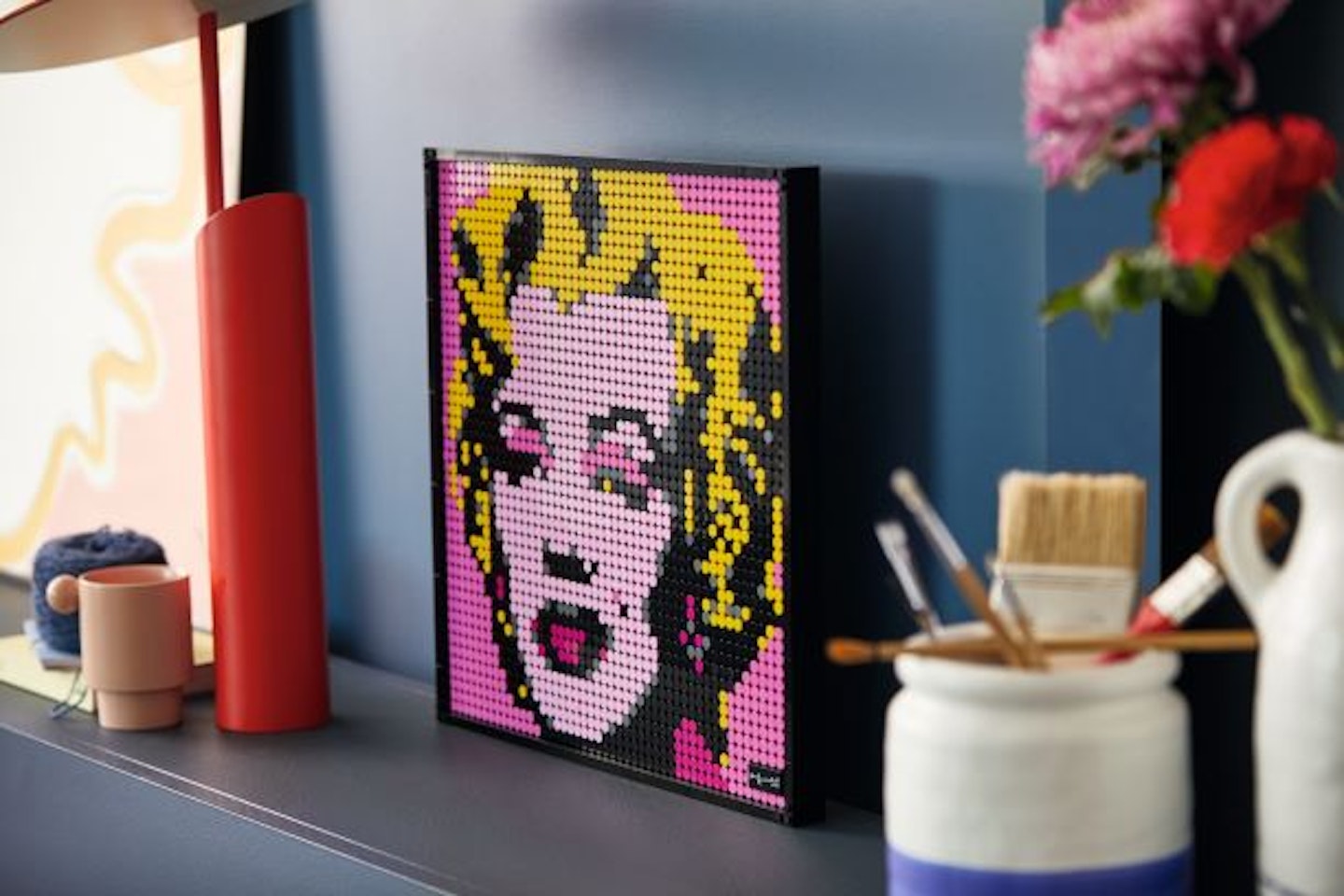 marilyn monroe lego art