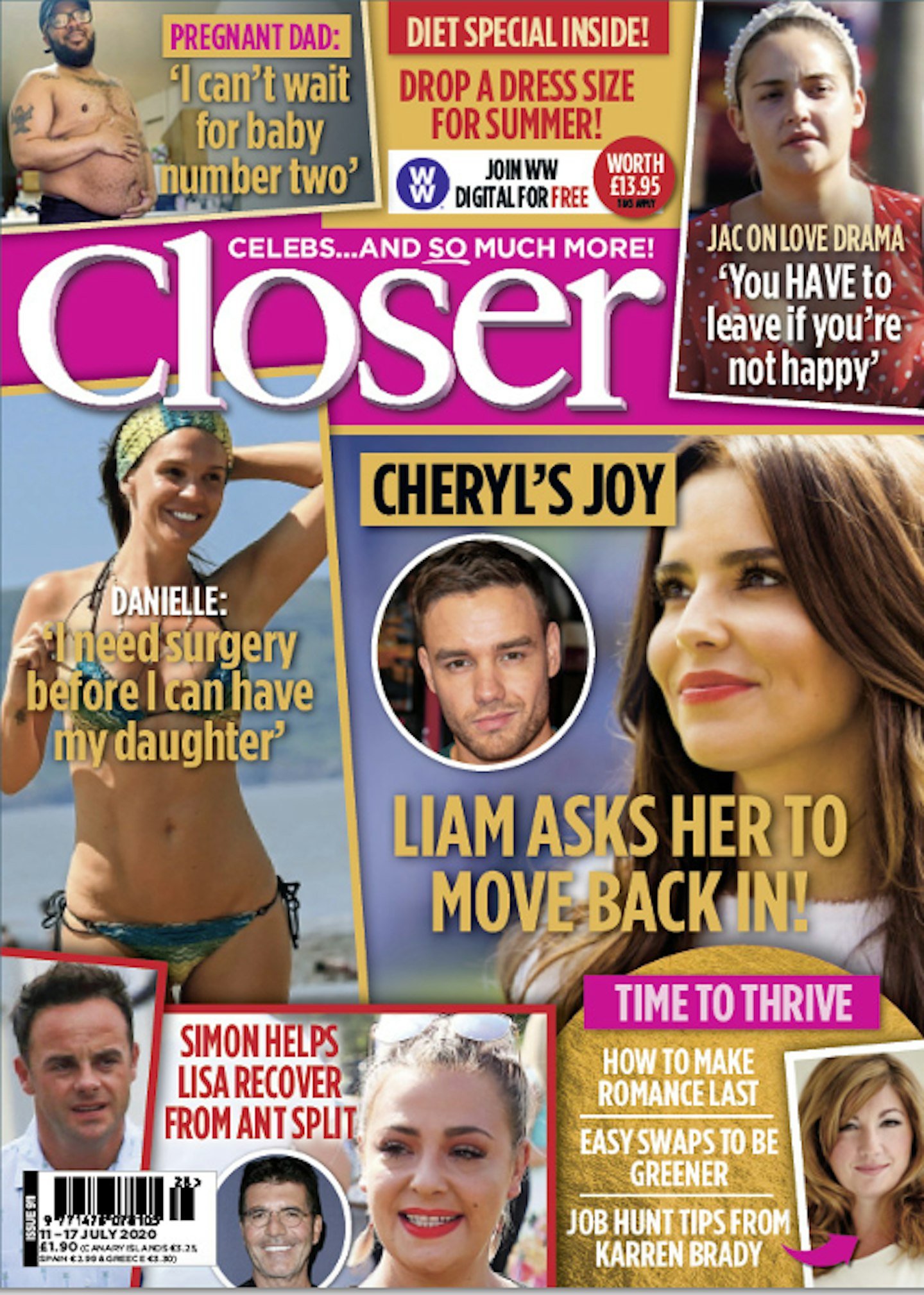 Closer magazine cover