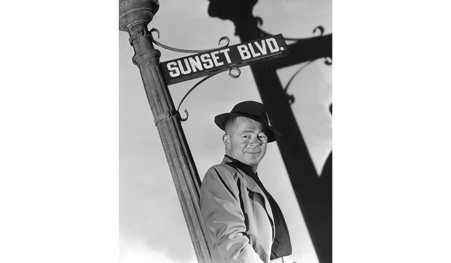 Billy Wilder on set of Sunset Boulevard, which he directed in 1950.
