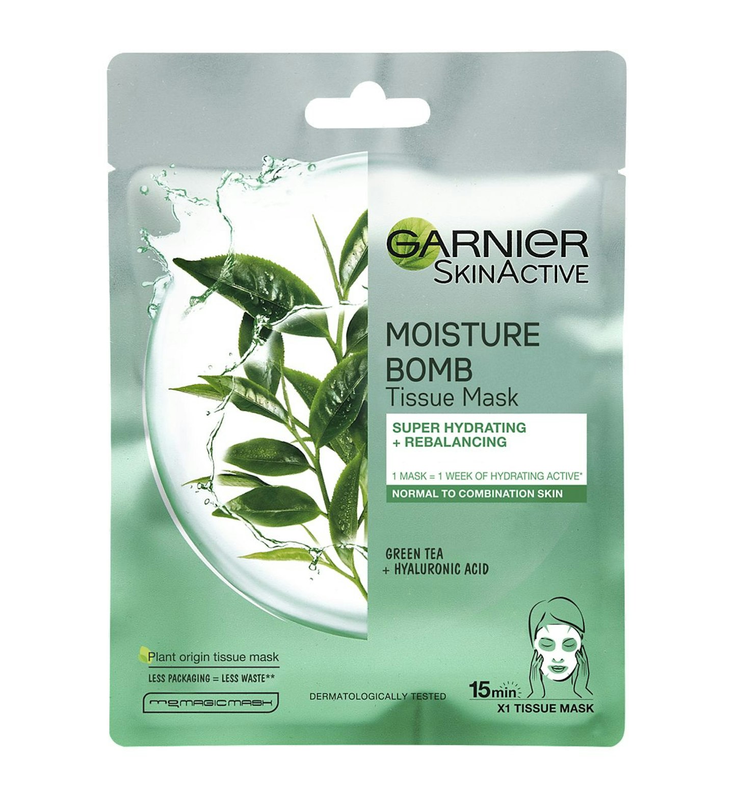 Garnier Moisture Bomb Green Tea Sheet Mask