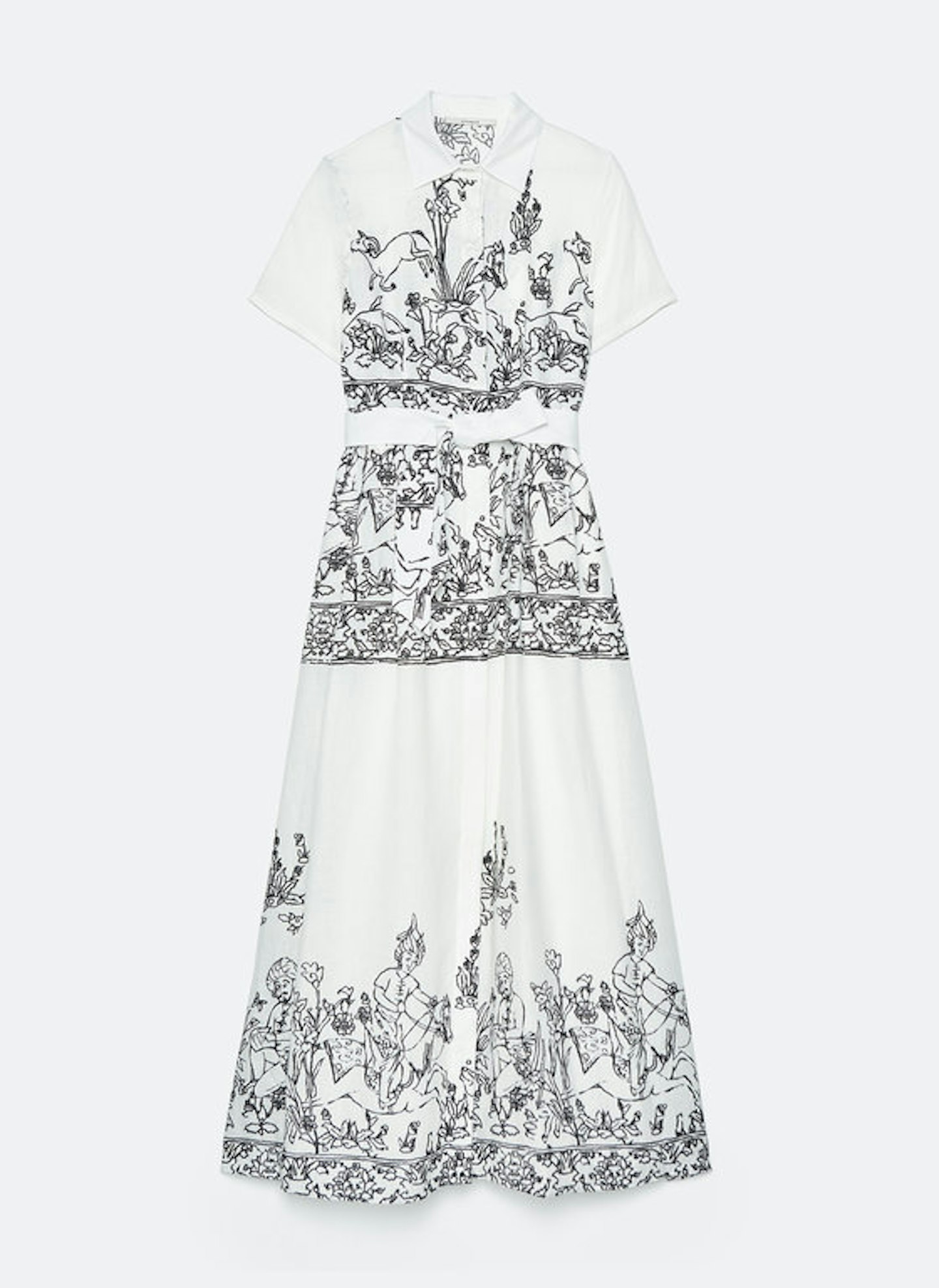 Uterque, Linen Printed Dress, £180