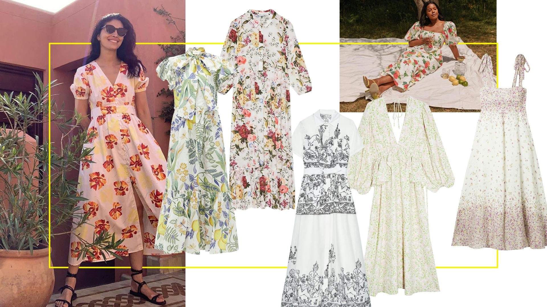 Best White Floral Maxi Dresses: Zara, H&M, Topshop And More