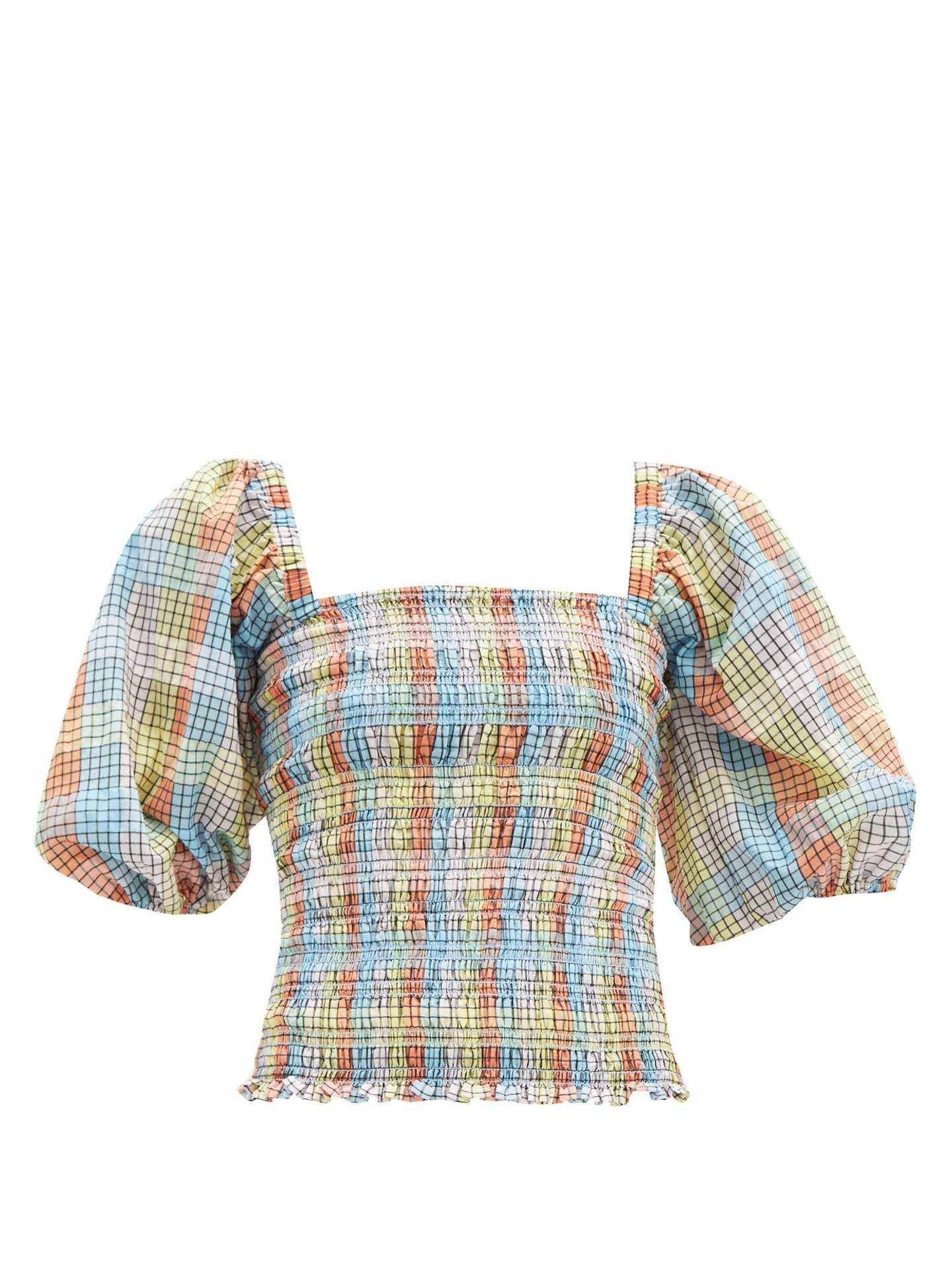 Ganni, Checked Blouse, £155
