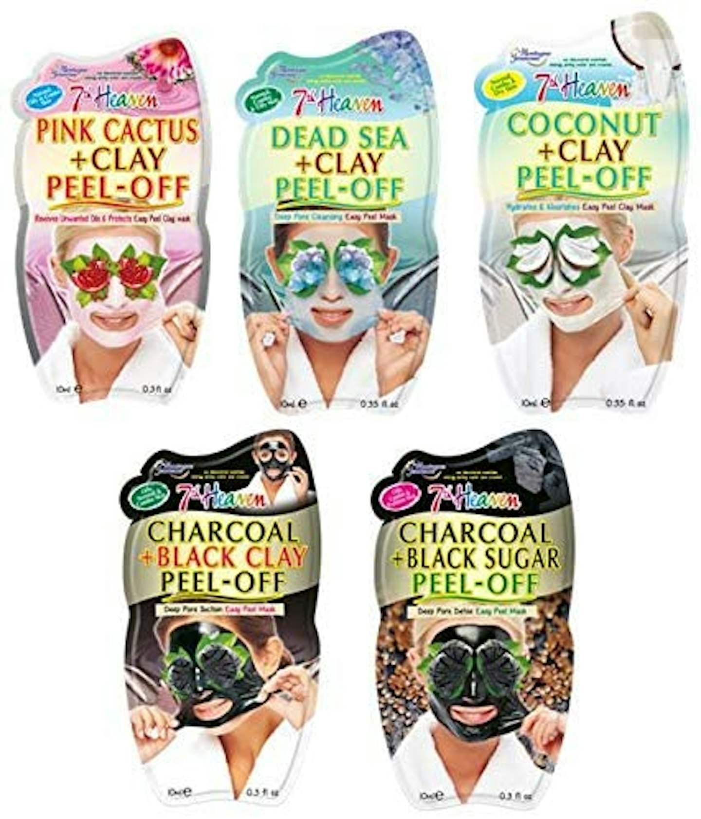 7th Heaven Clay Peel Off Indulgence Face Mask Pack