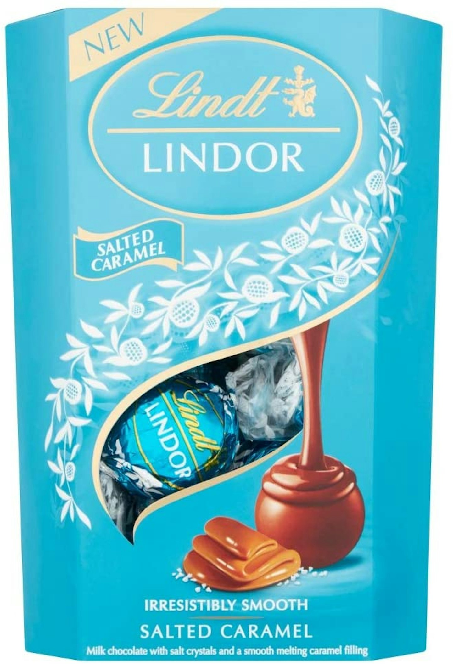  Lindt Lindor Milk Chocolate Salted Caramel Chocolat