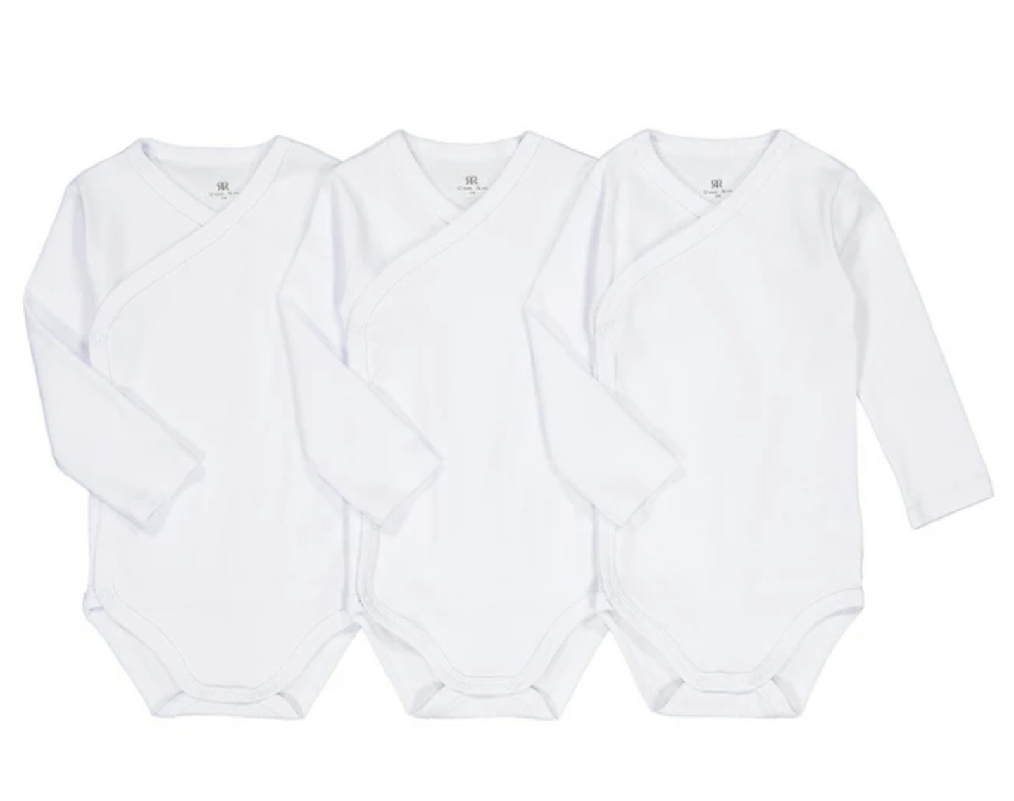Pack of 3 Newborn Bodysuits in Cotton, Prem-2 Years