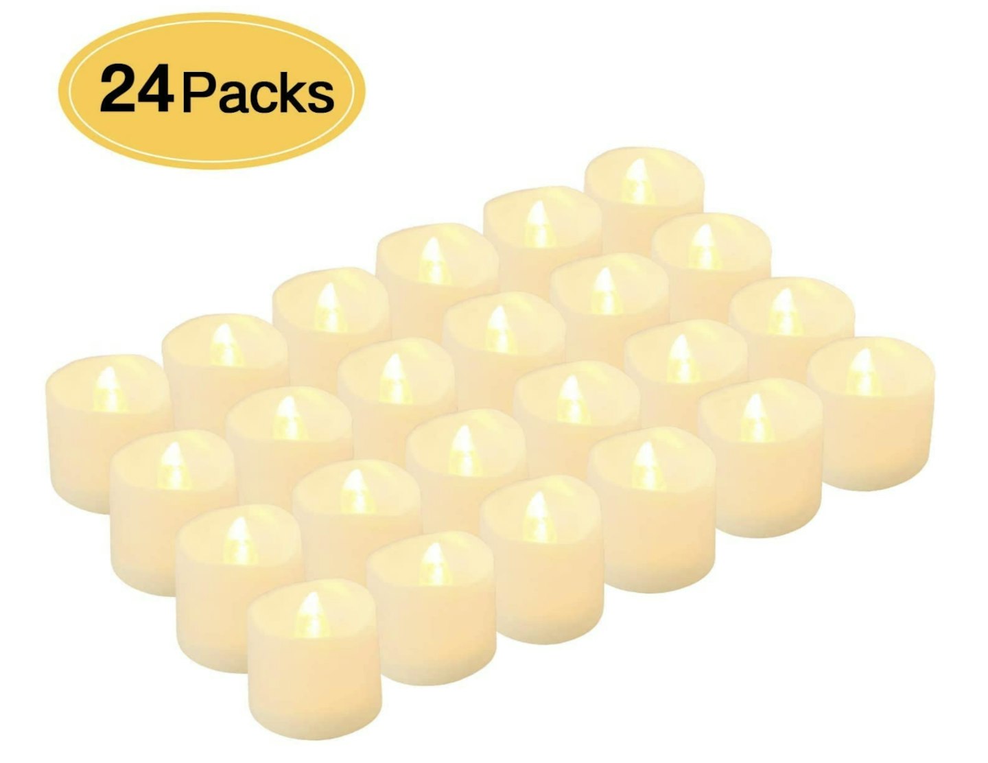 Kohree LED Tea Lights Candles, 24 Pack Flameless Candles Battery Operated