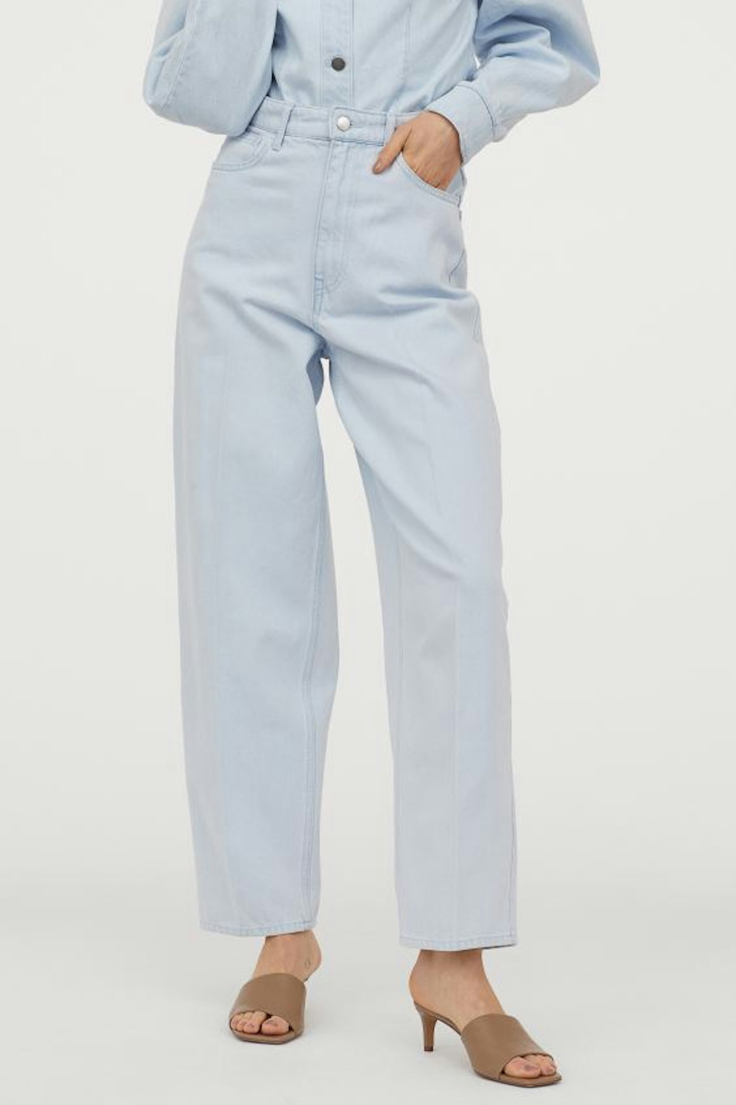 H&M, Tapered High Jeans, £34.99