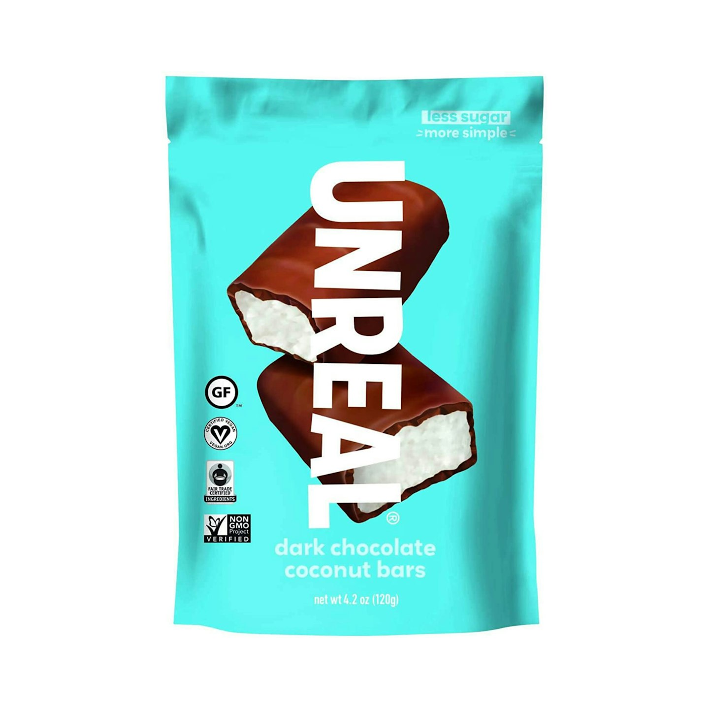 Unreal Candy Dark Chocolate Coconut Bars