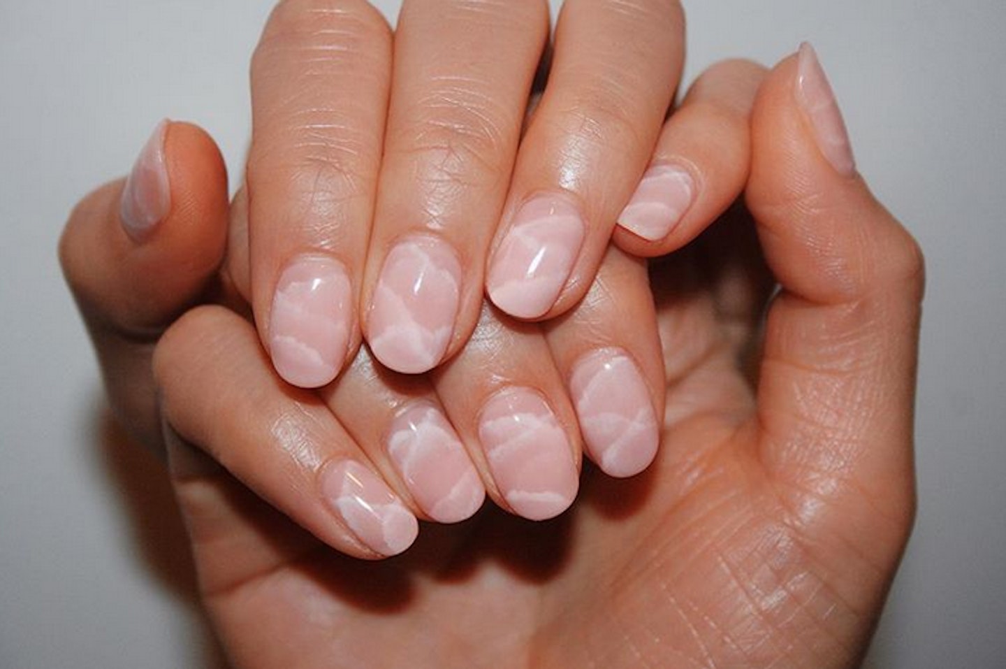 rose quartz nails