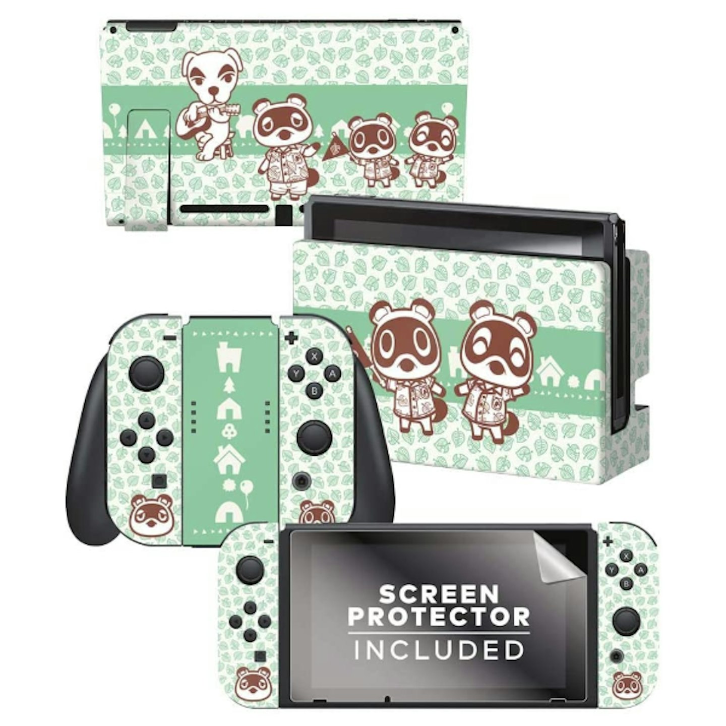 Controller Gear Animal Crossing: New Horizons Tom Nook & Friends Switch Skin