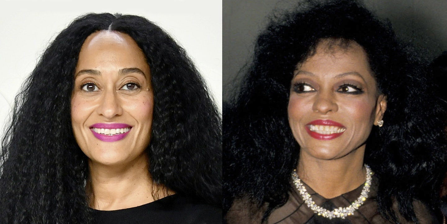 Tracee Ellis Ross and Diana Ross at same age