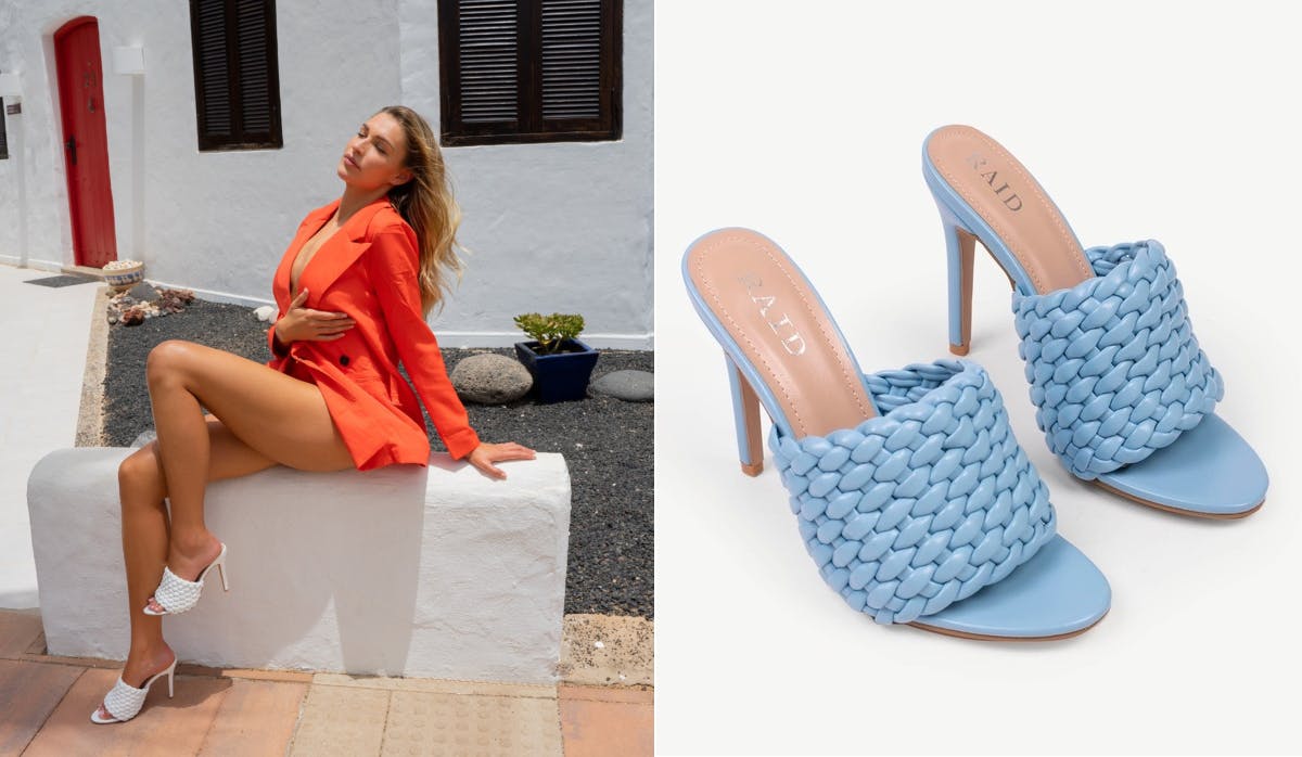 Zara McDermott launches her first shoe collection with shoe brand RAID
