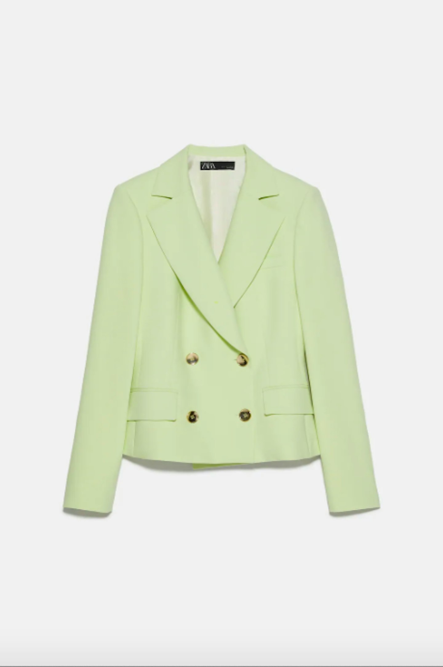 Zara, Double Breasted Cropped Blazer, £59.99