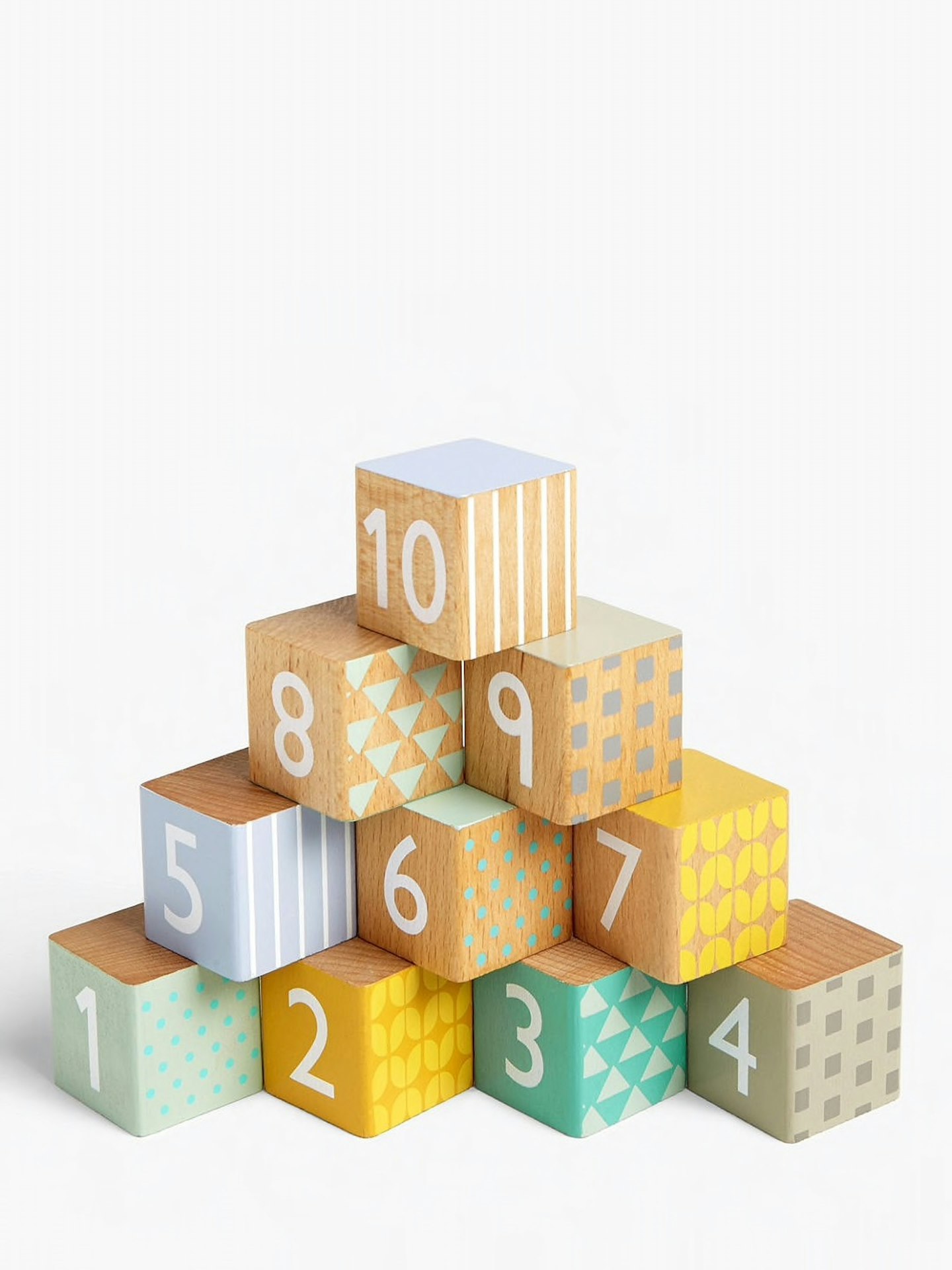 My First Wooden Numbers Blocks, John Lewis, Stylish Toys For Kids