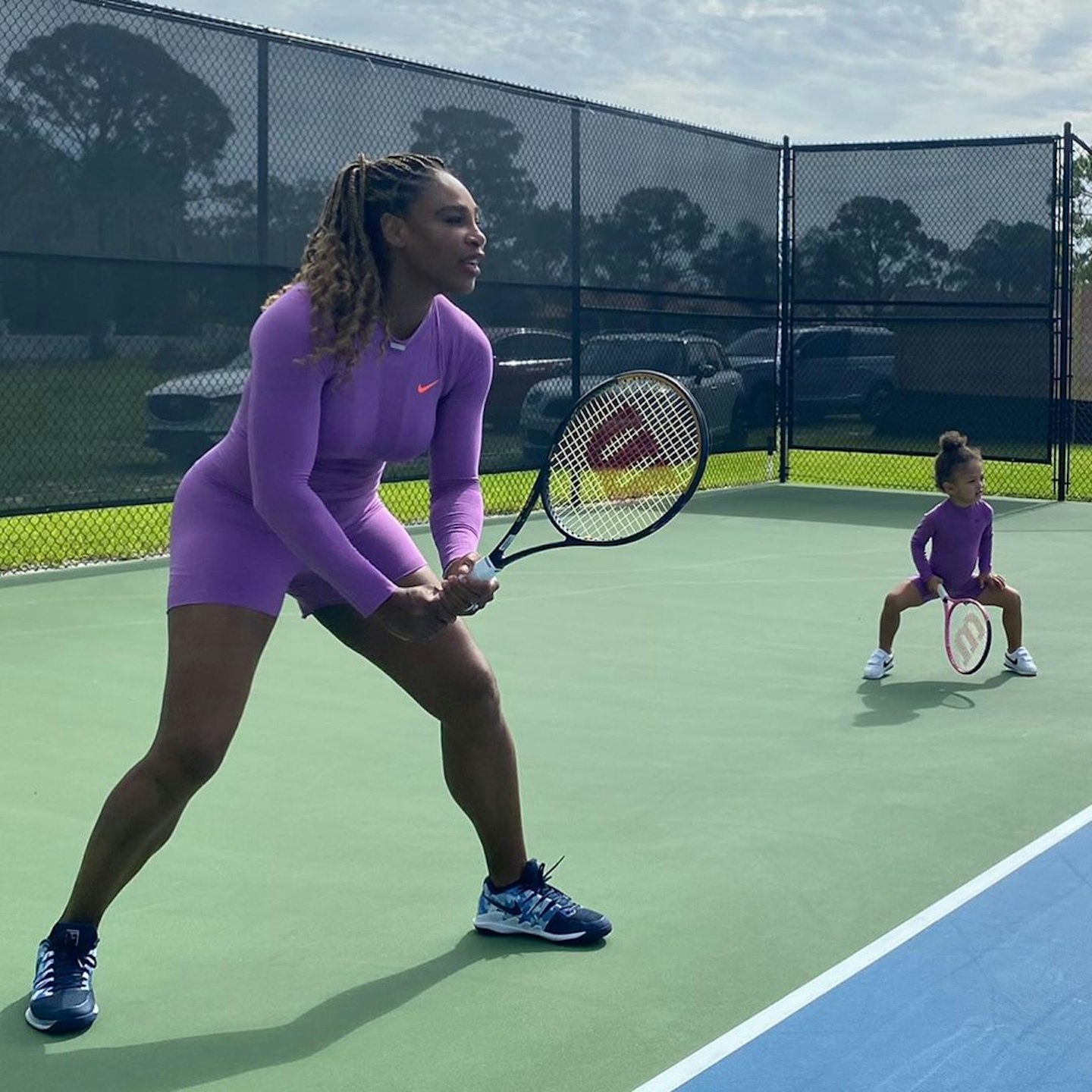Serena Williams and Alexis Olympia