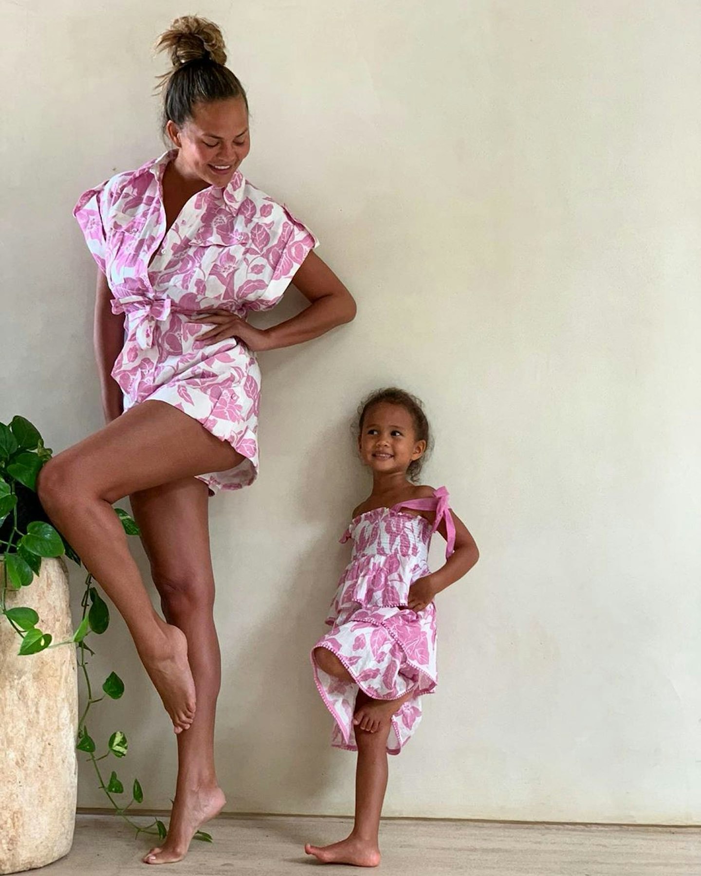 Chrissy Teigen and Luna