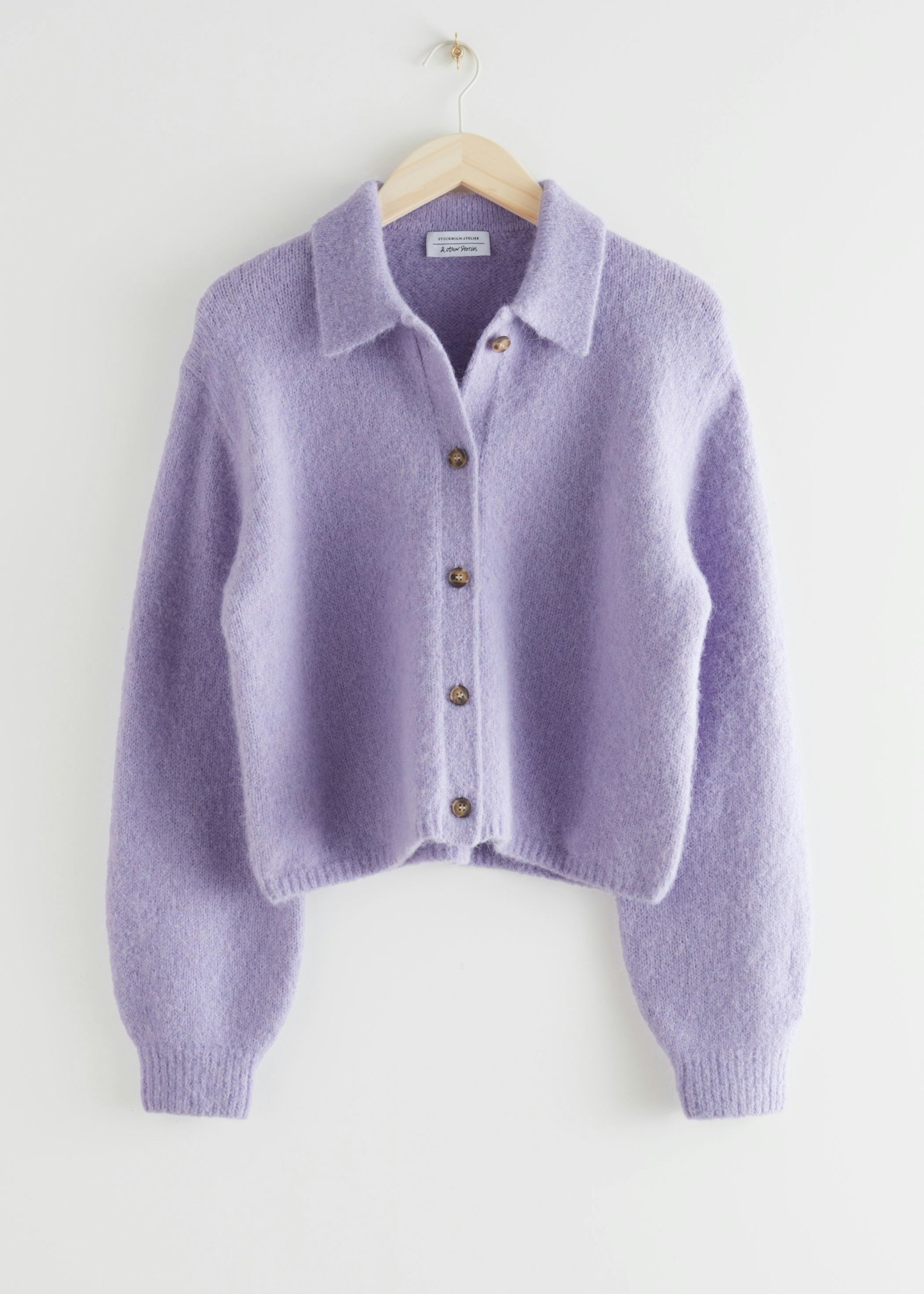 & Other Stories, Wool-Blend Tortoise Button Cardigan, £65