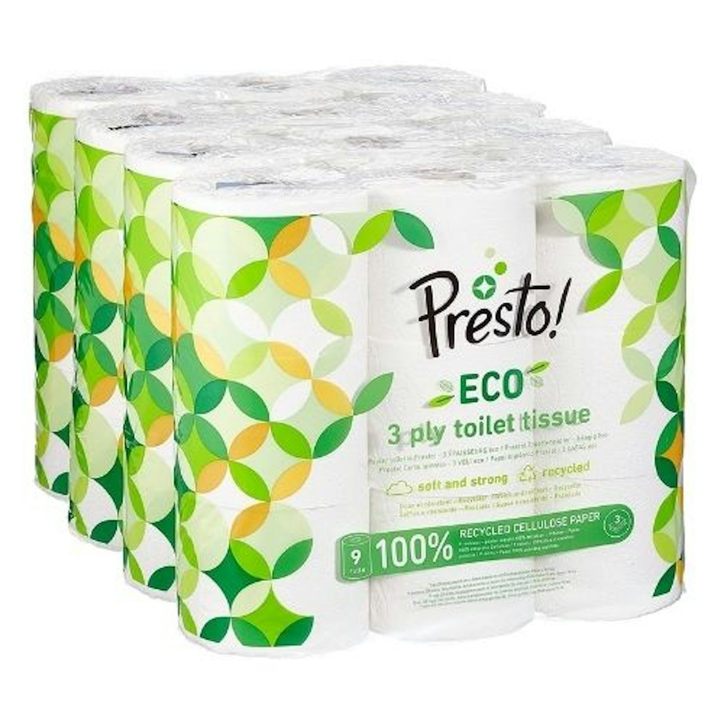 Amazon Brand - Presto! 3-Ply ECO Toilet Tissues
