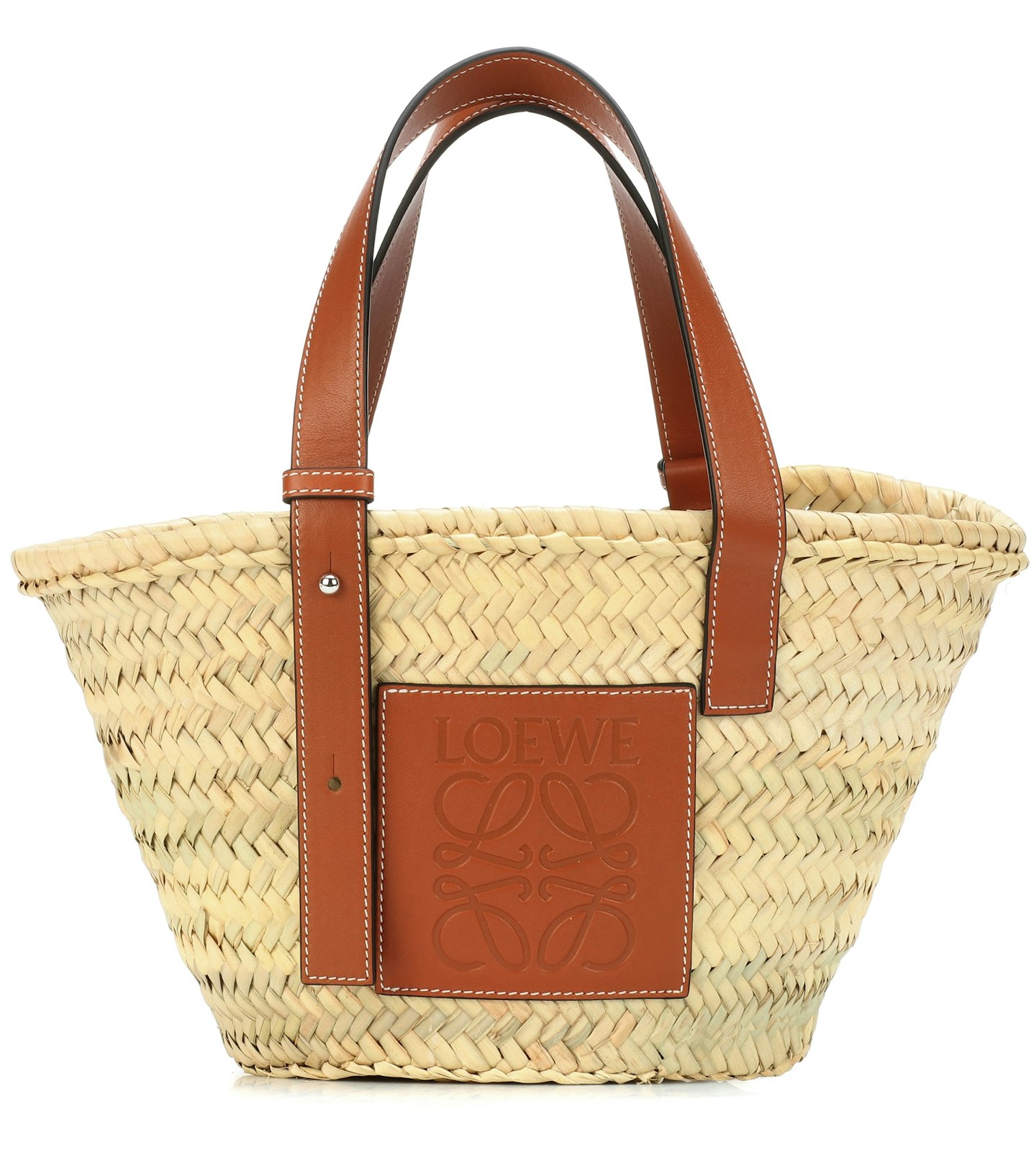 Loewe, Small Leather-Trimmed Basket Tote, £295