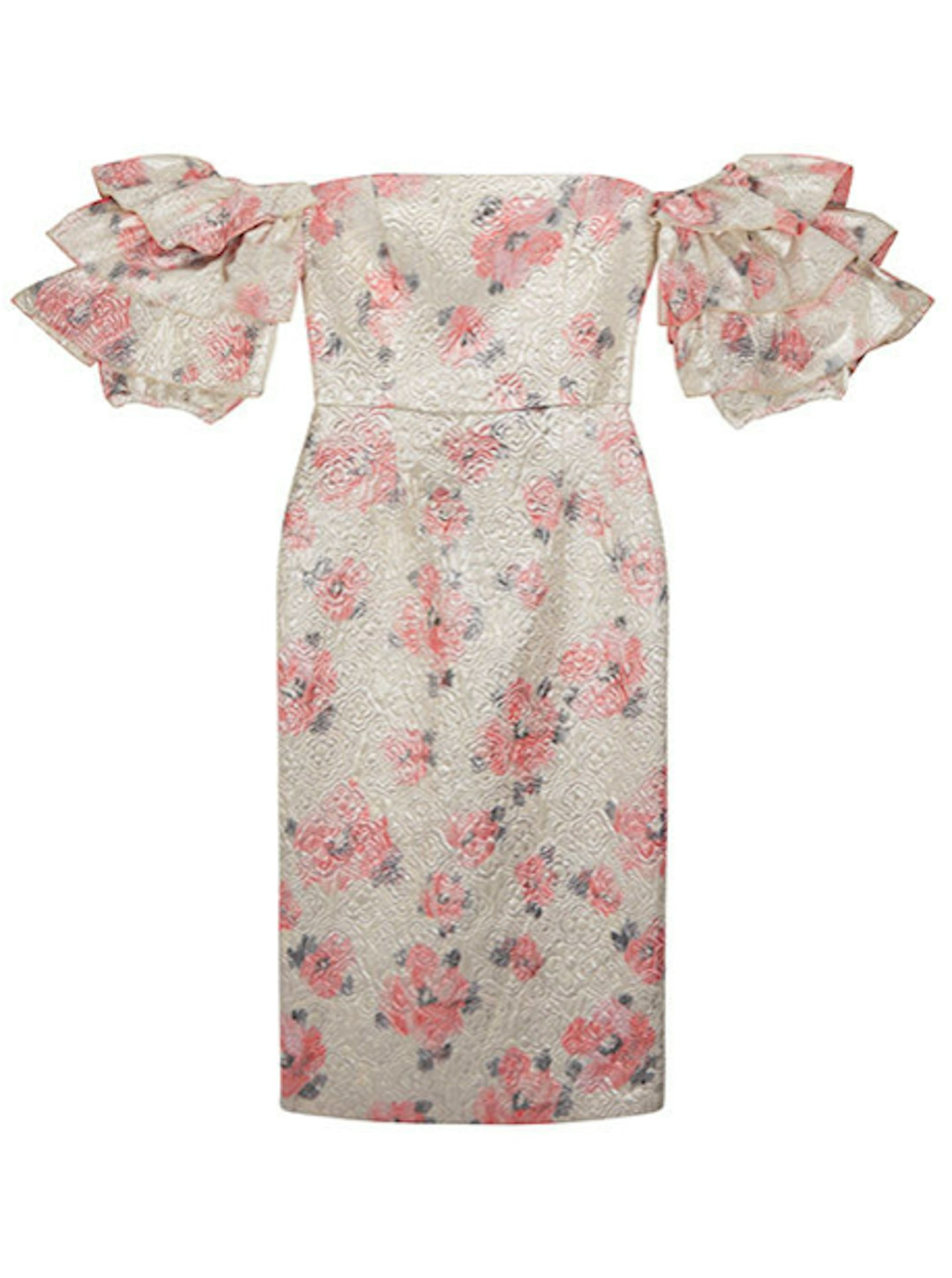 Alexachung, Floral Puff-Sleeve Dress, Was £655, Now £75