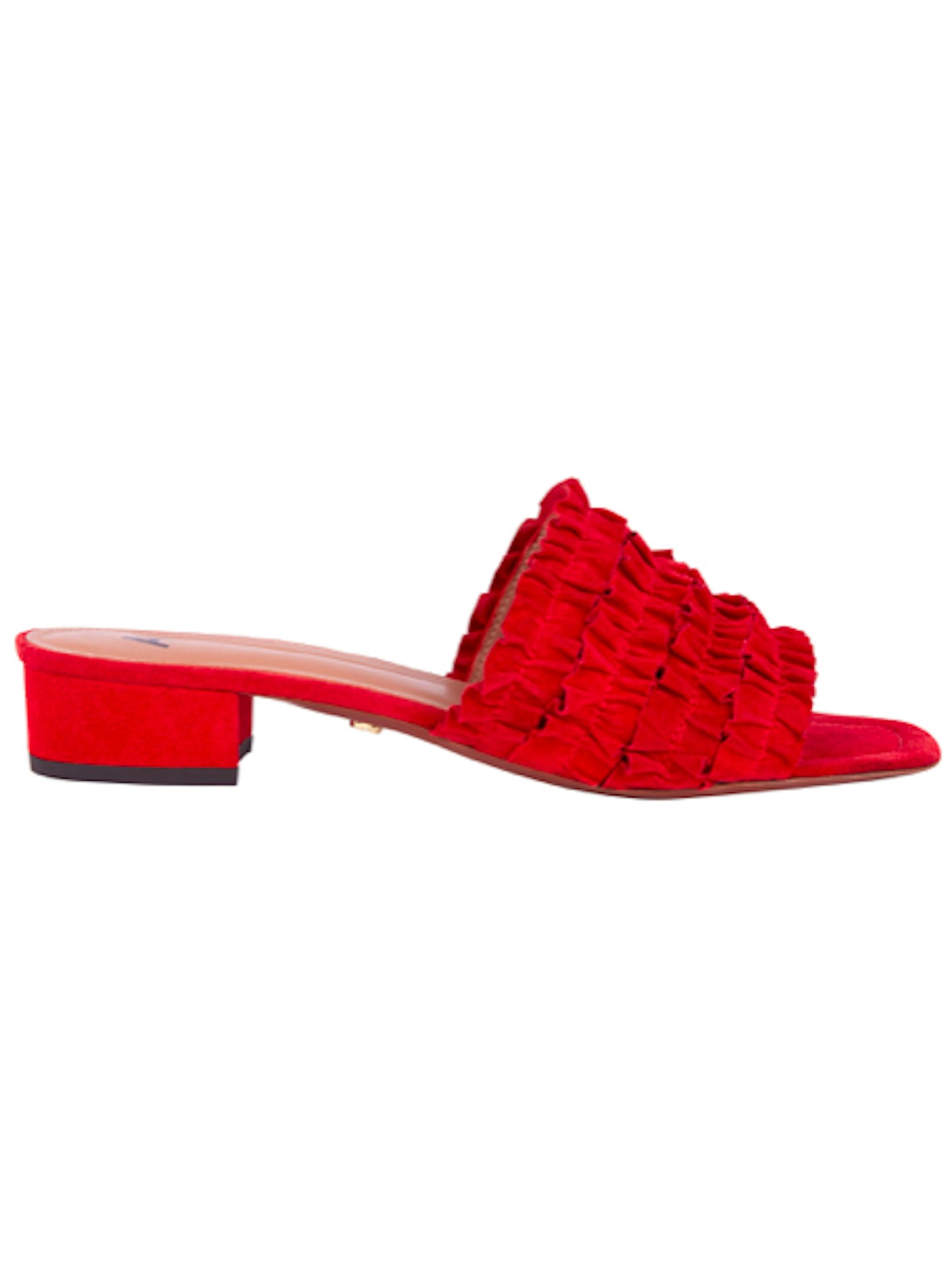 Alexachung, Red Ruffle Sandal, Was £280, Now £65