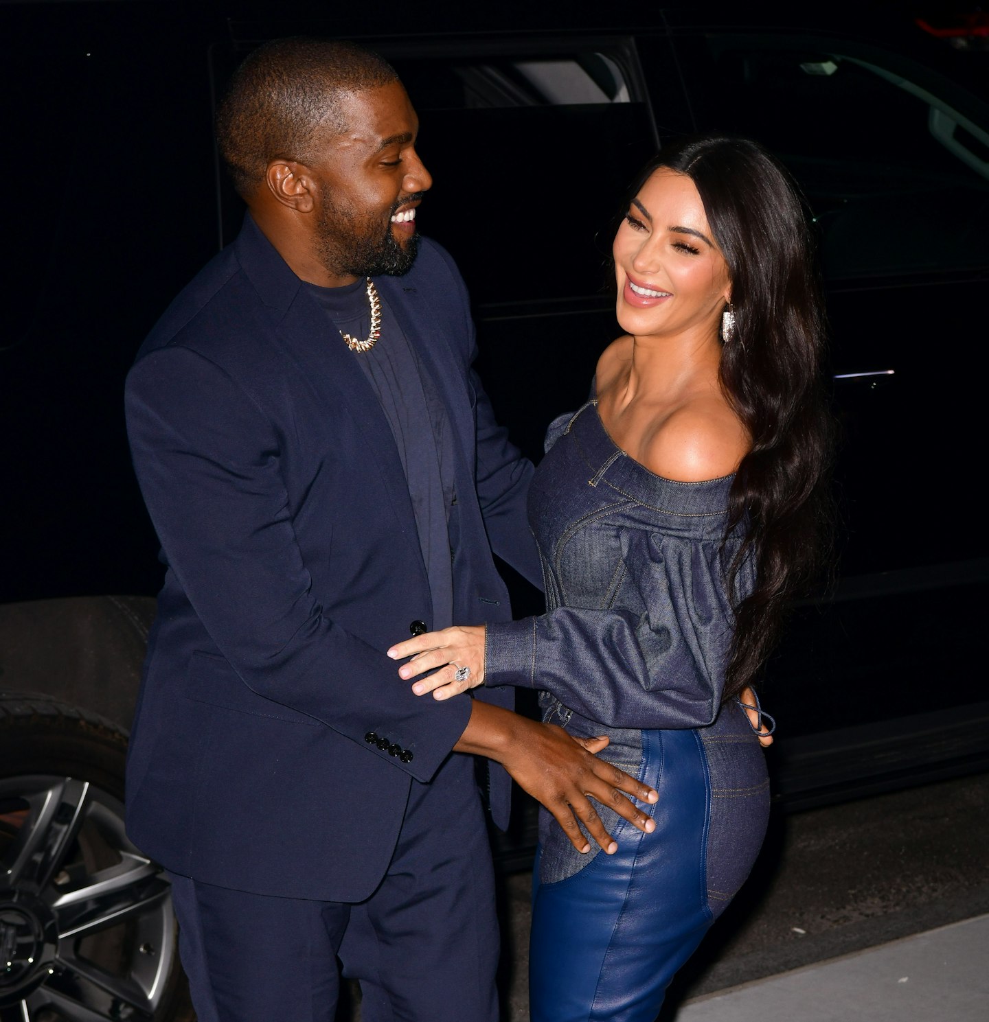 Kanye West and Kim Kardashian