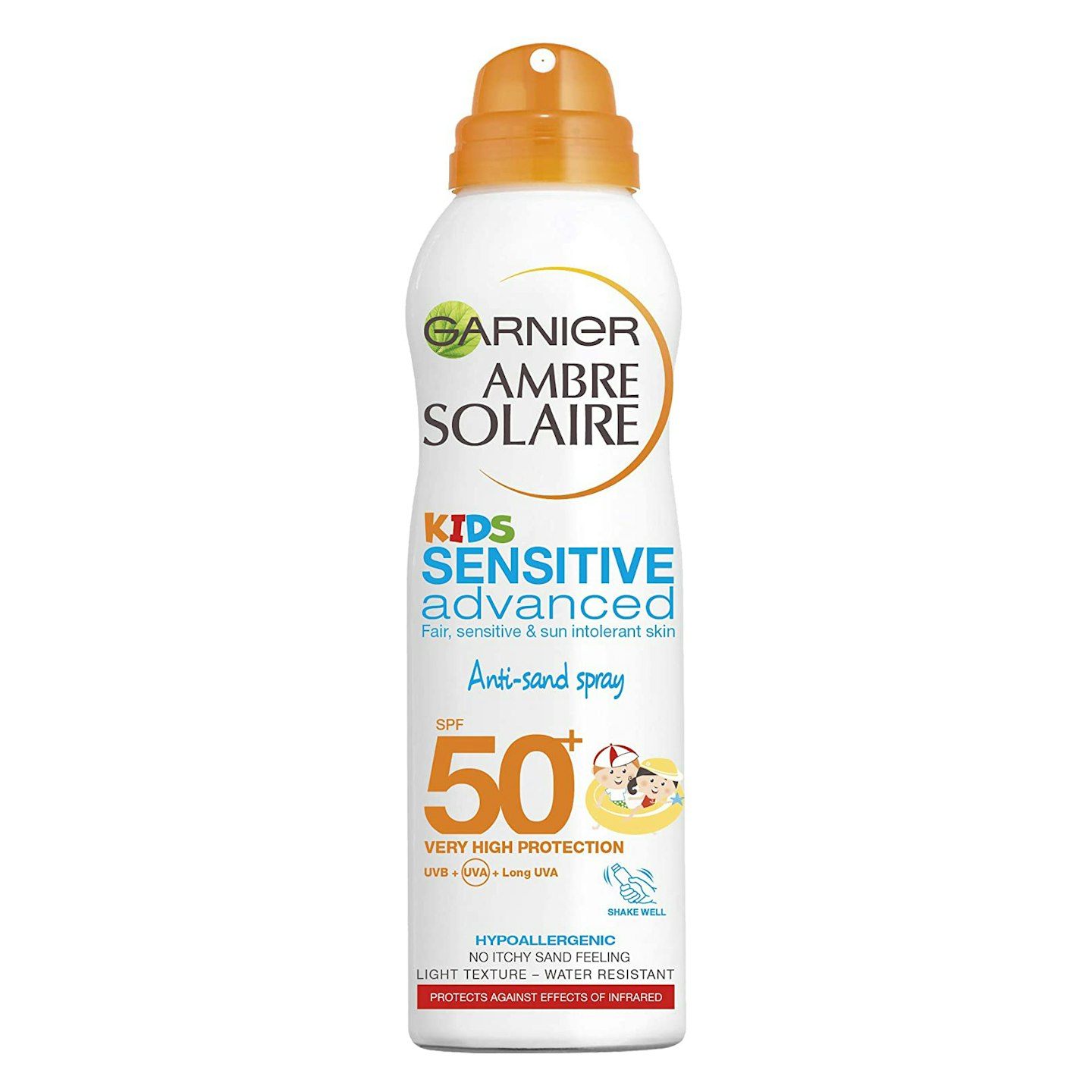 Garnier Ambre Solaire Sensitive Anti-Sand Kids Sun Cream Spray SPF50