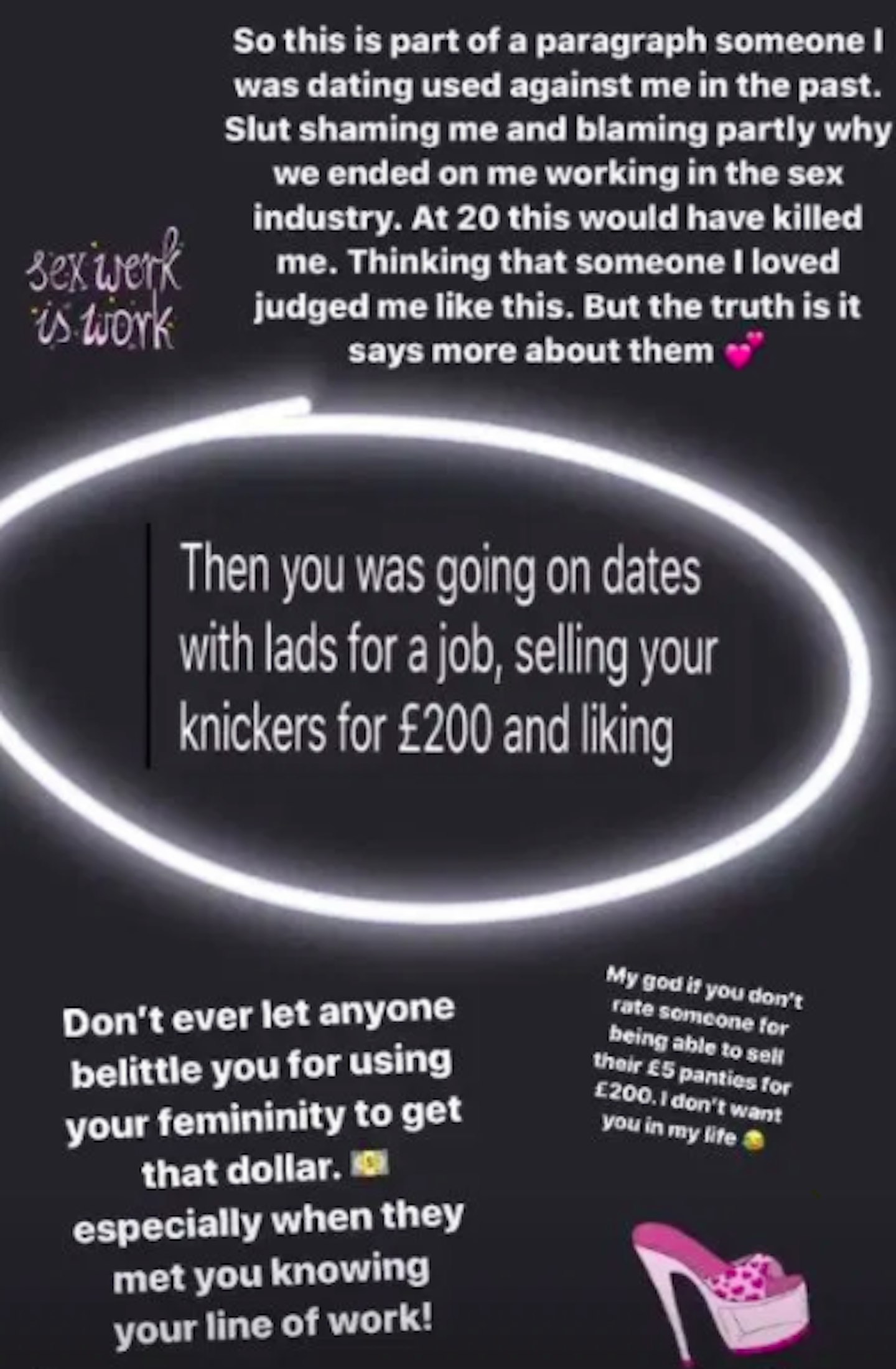 Megan Barton Hanson Instagram story