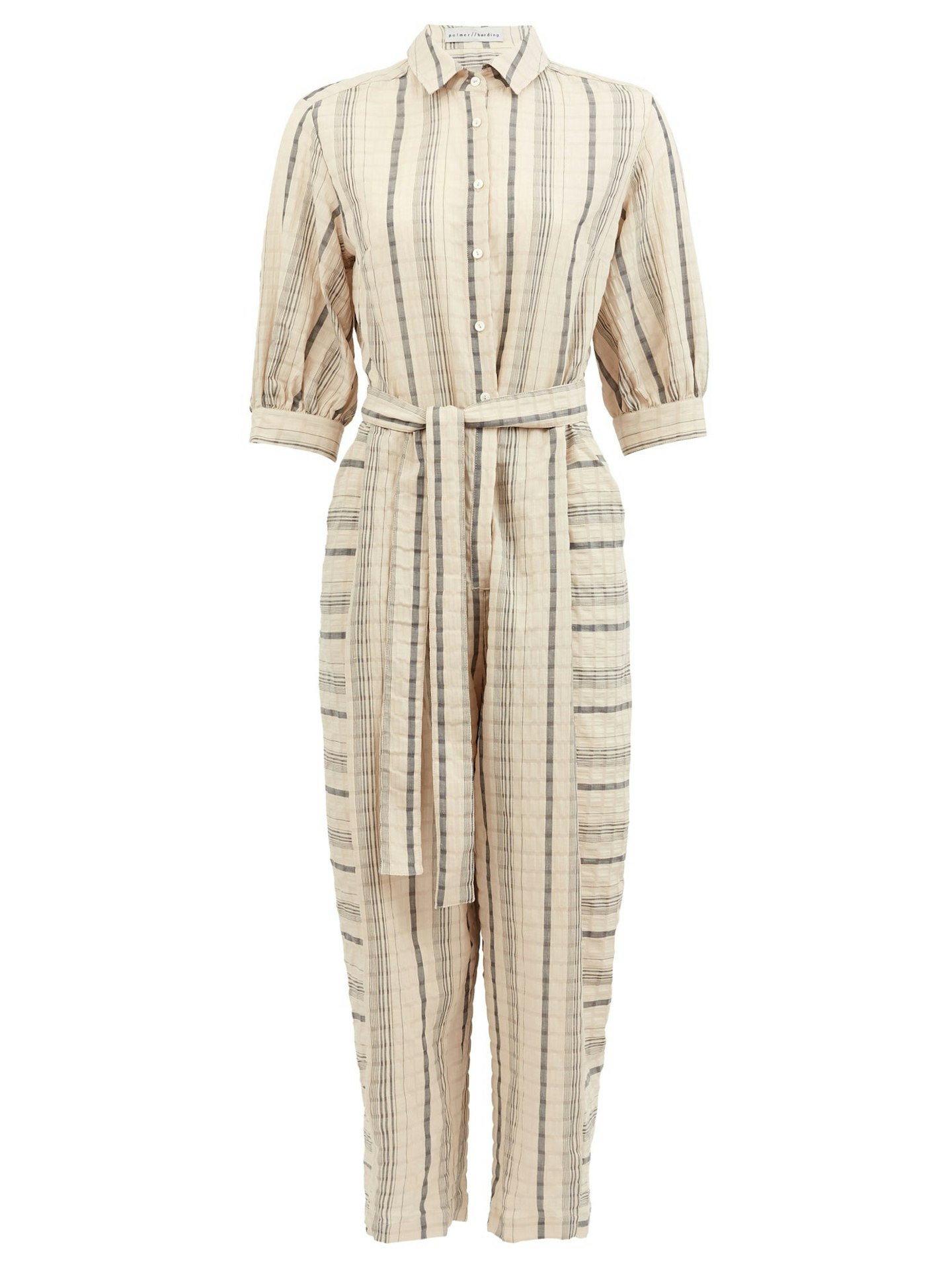PALMER//HARDING, Sundra striped linen-blend jumpsuit, £465