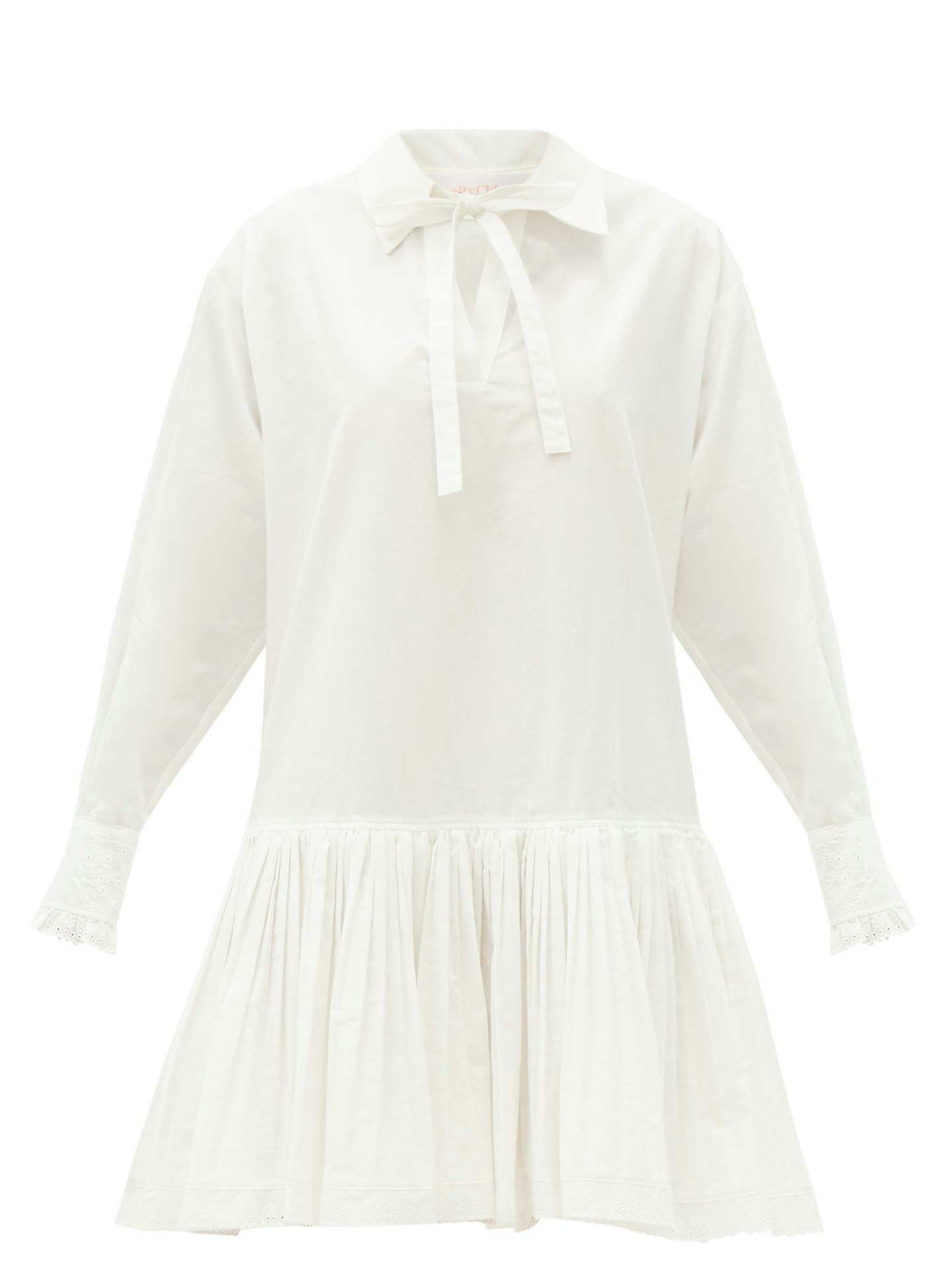 See By Chlou00e9, Dropped-waist cotton shirt dress, £285