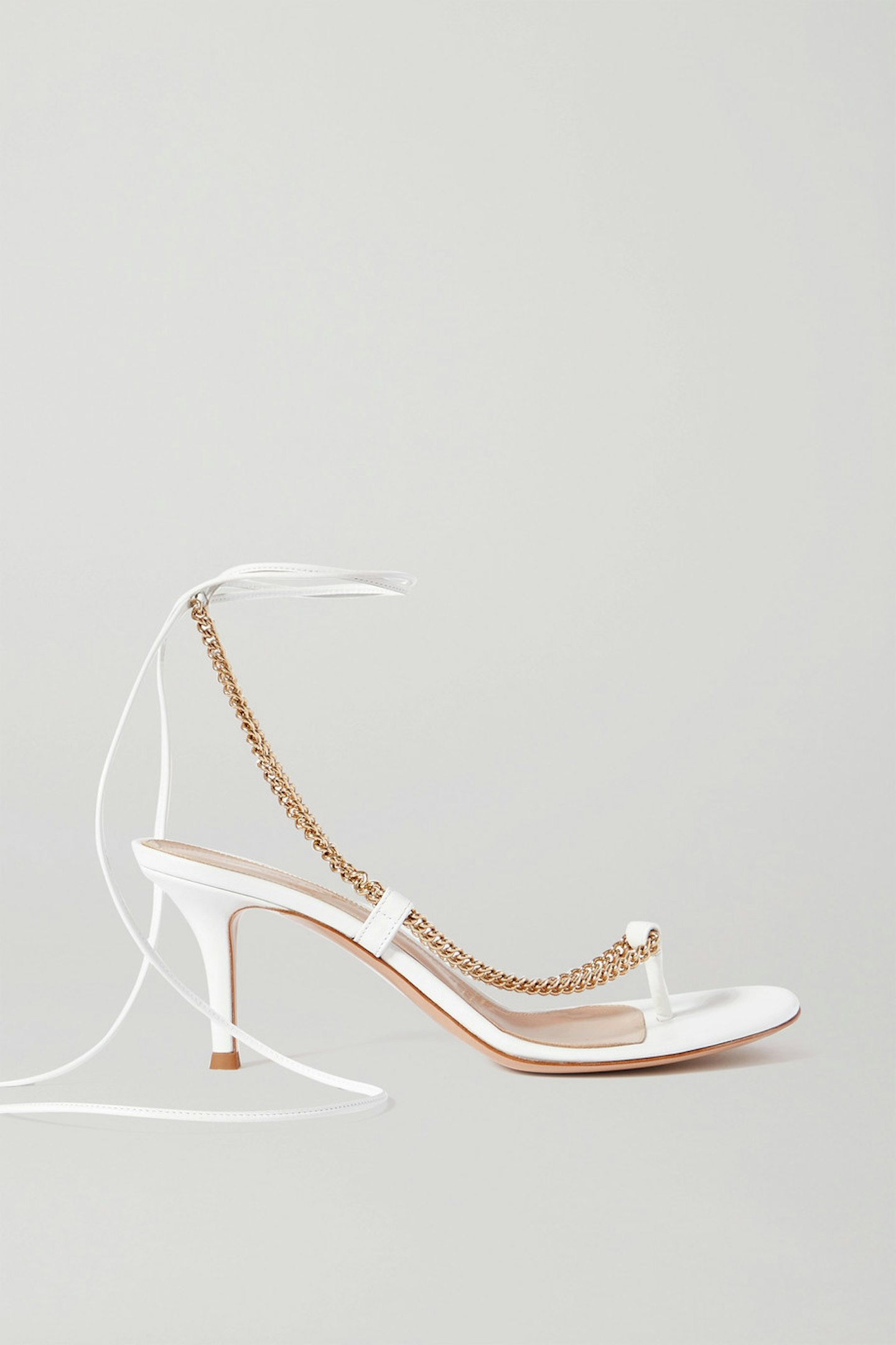 Gianvito Rossi, 70 chain-embellished leather sandals, £665