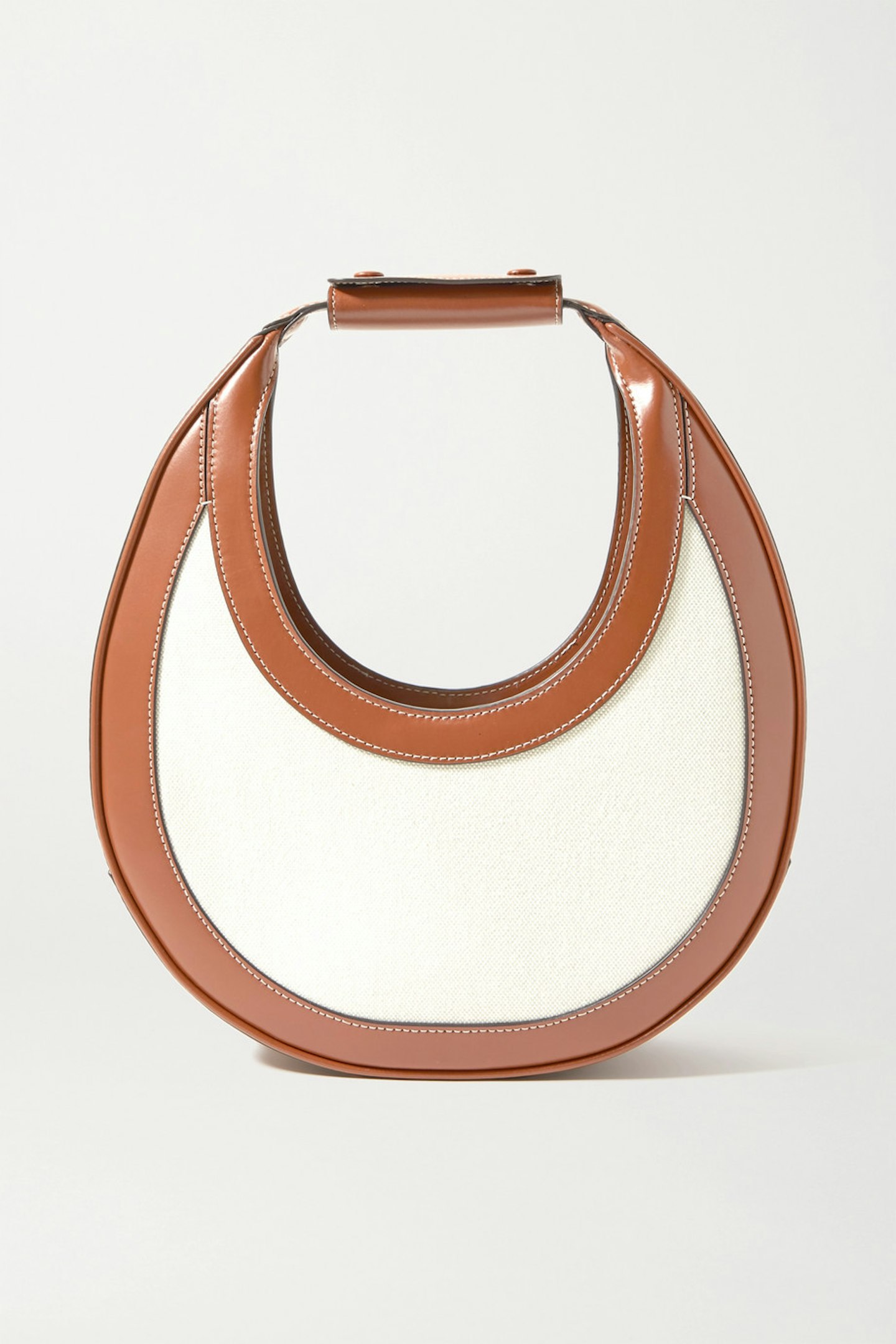 Staud, Moon leather-trimmed canvas tote, £240