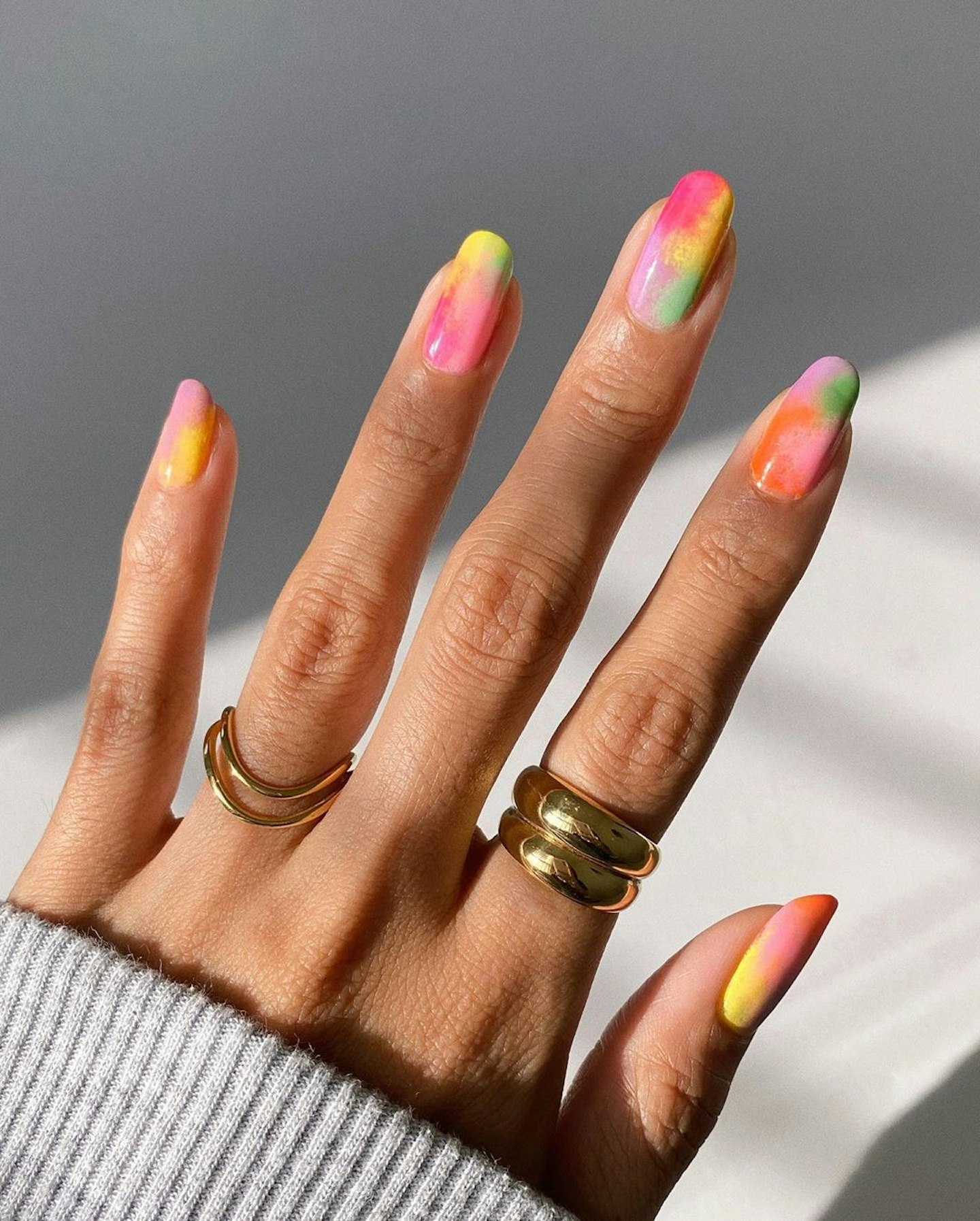 Tie-Dye Nail Art