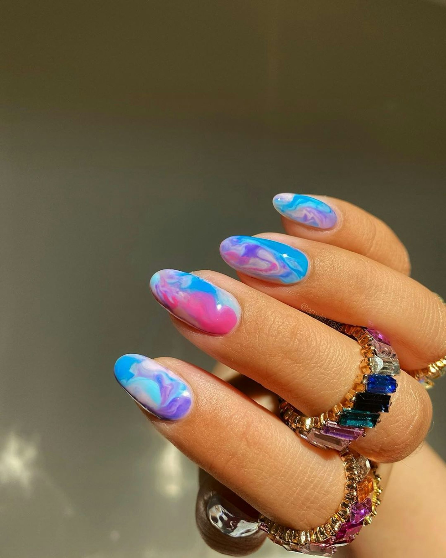 Tie-Dye Nail Art