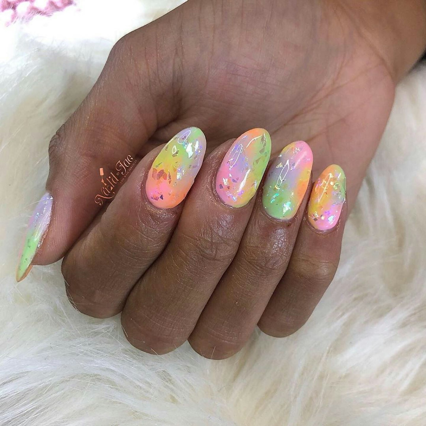 Tie-Dye Nail Art