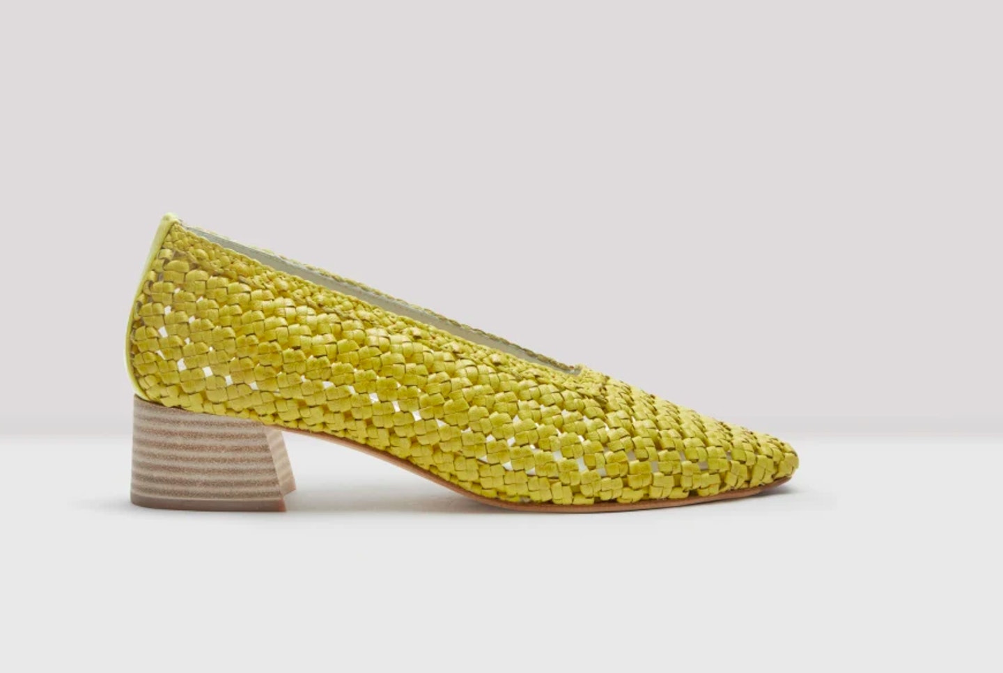 Gemini - Miista, Loirane Sunshine Woven Leather Heels, £225
