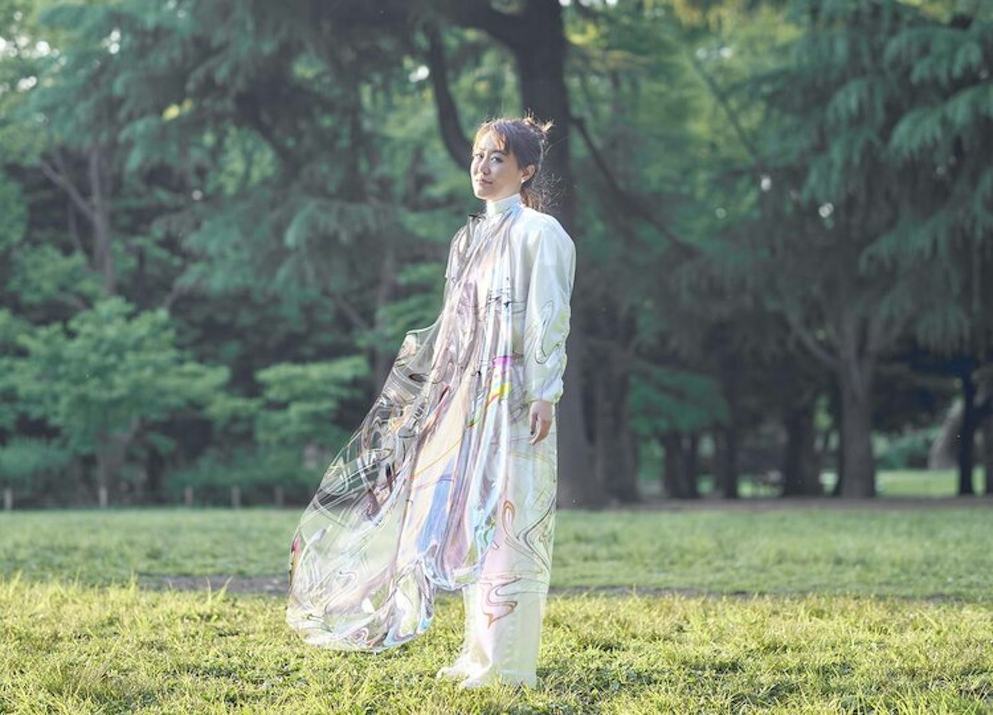 Mary Ren, the owner of the world's first digital dress